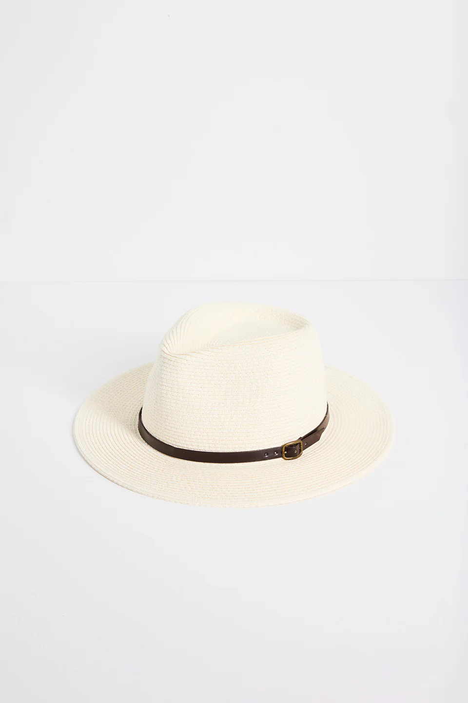 Rylee Ivory Short Brim Woven Hat - Image 2
