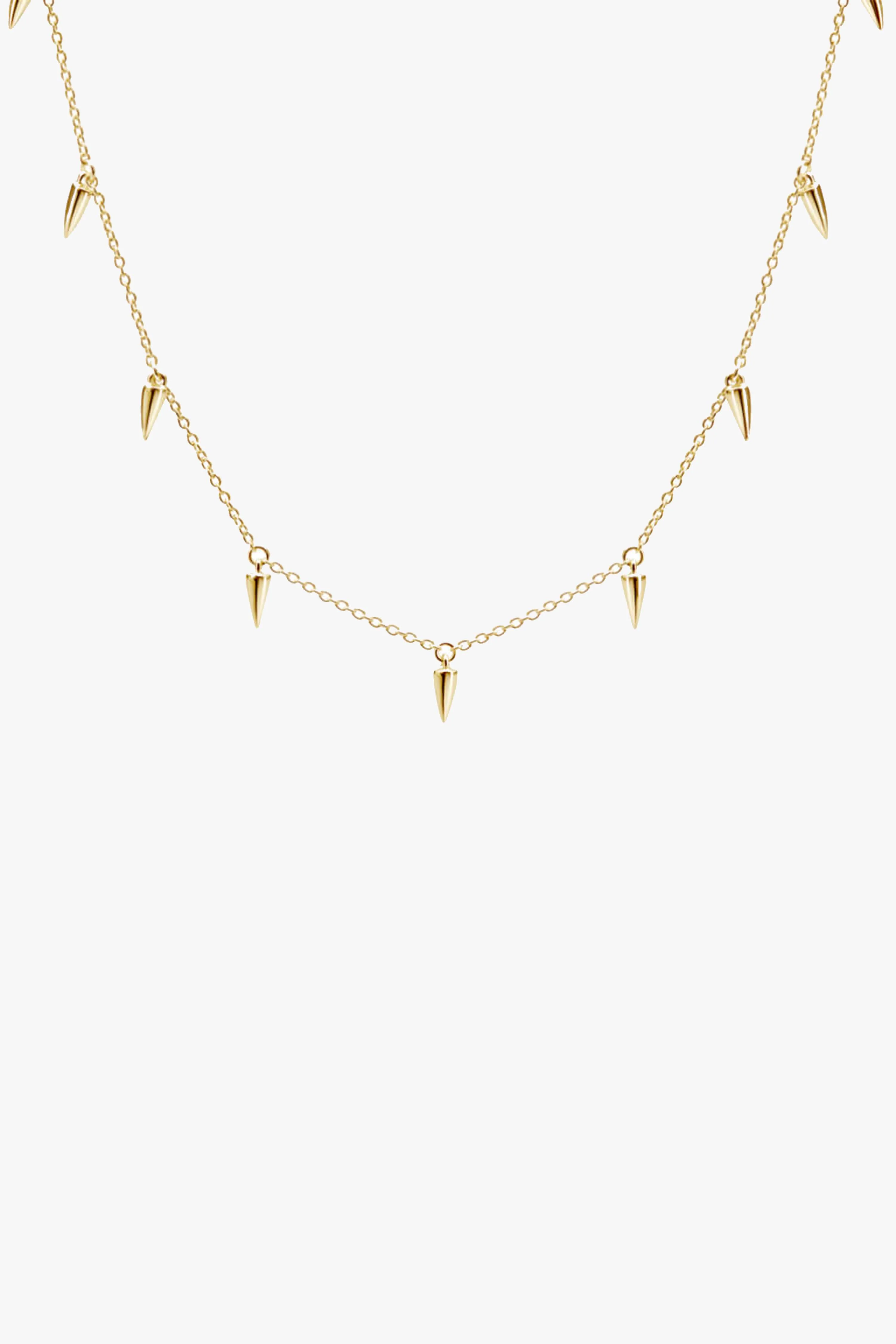 Dagger 18k Gold Plated Choker EOL Necklace