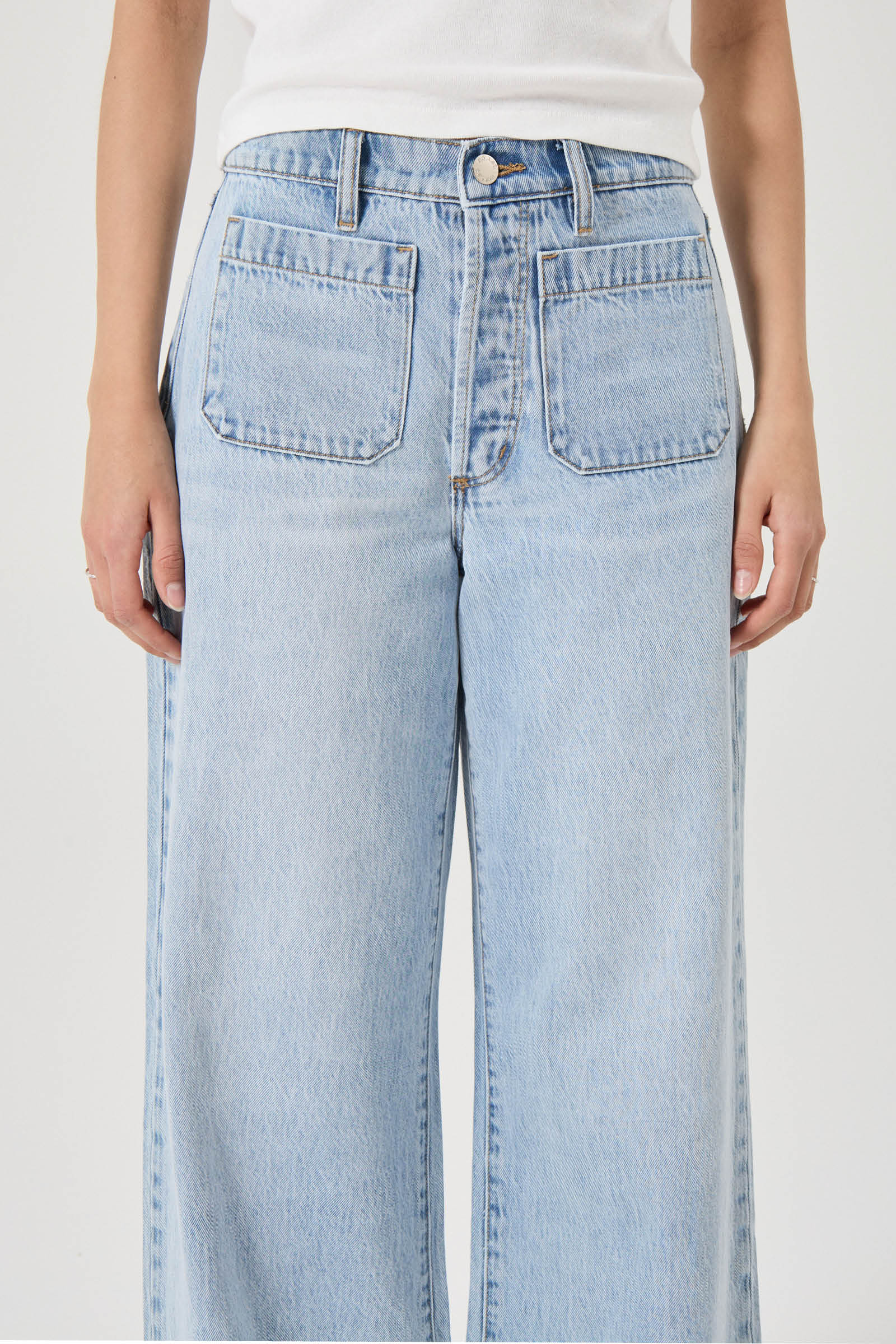 Sailor Relaxed Breezy Blue Wide Long Jean - Image 5