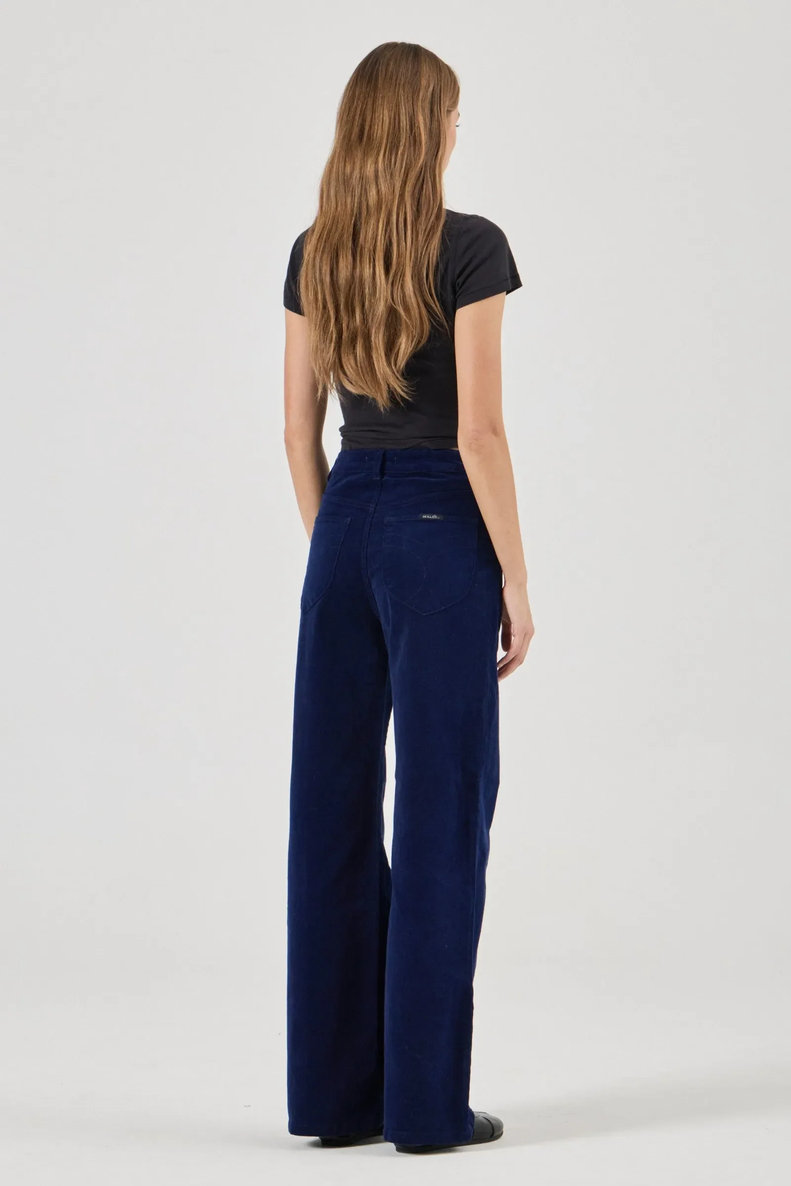 Sailor Marine Blue Deco Wide Long Cord Pant - Image 6