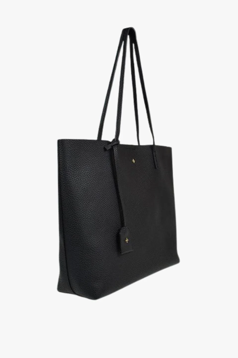 Saint Black Pebble Vegan Leather Tote Bag - Image 3