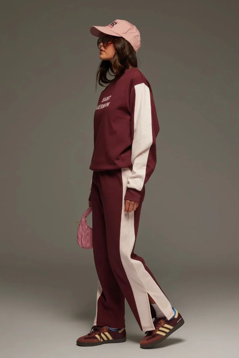 Saint Germain Red Wine Knit Sweatshirt - Image 3