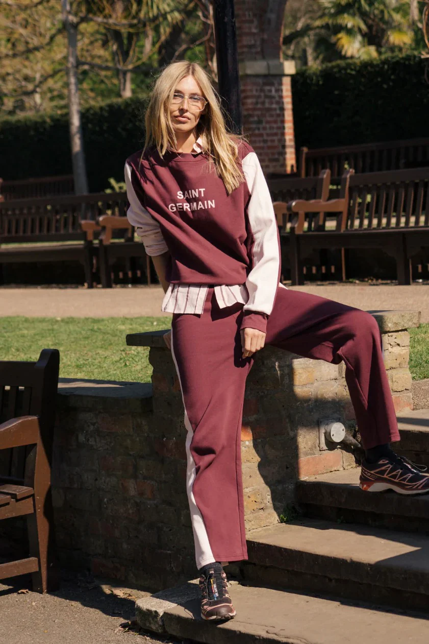 Saint Germain Red Wine Knit Sweatshirt - Image 5