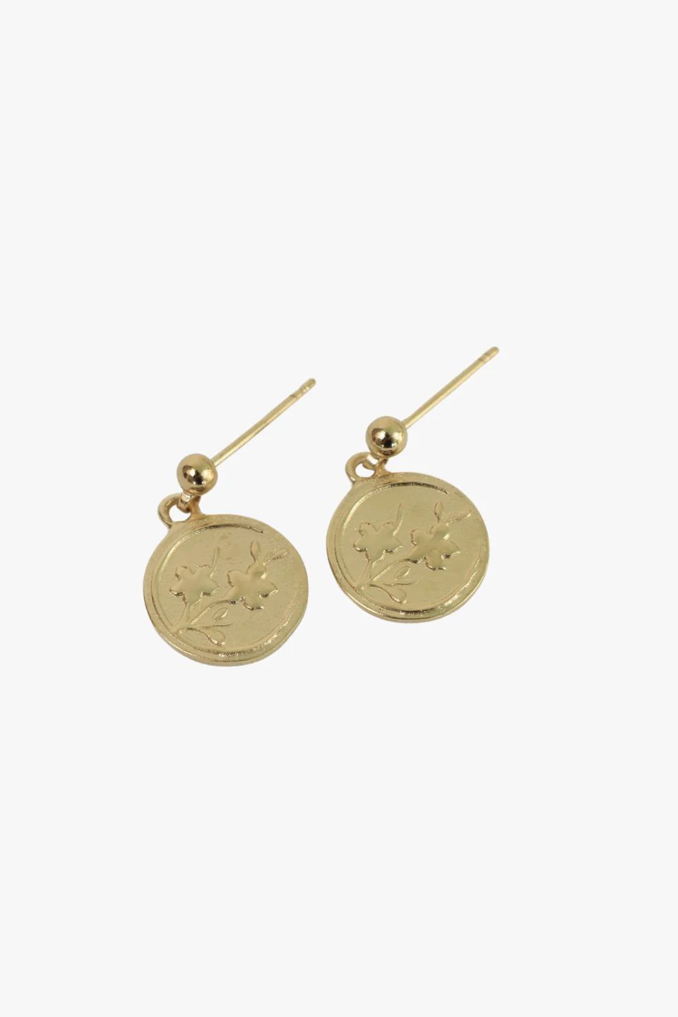 Sanctuary Gold EOL Circle Pendant Stud Earrings - Image 2