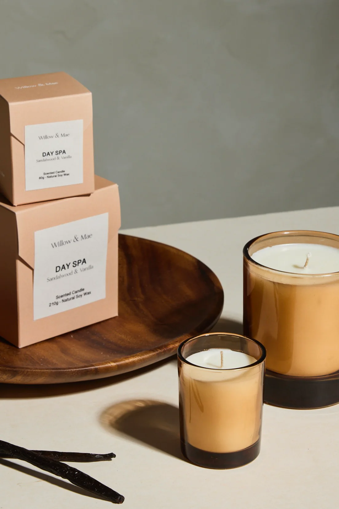 Day Spa Sandalwood + Vanilla 60g Soy Candle