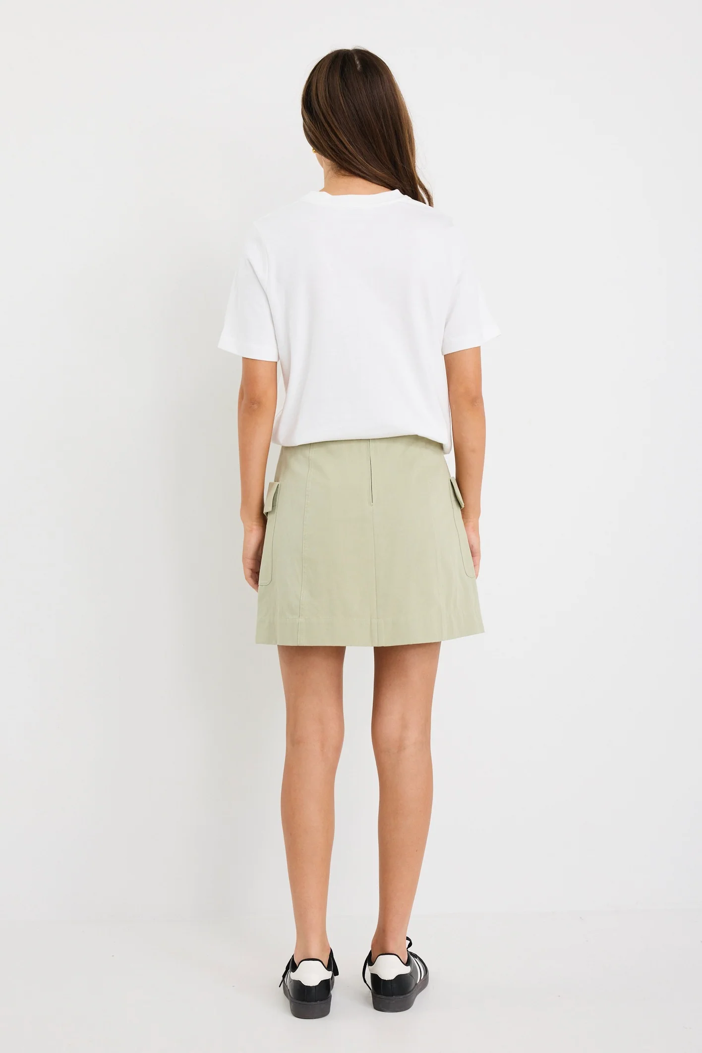 Savanna Sage Canvas Pocket Mini Skirt - Image 4