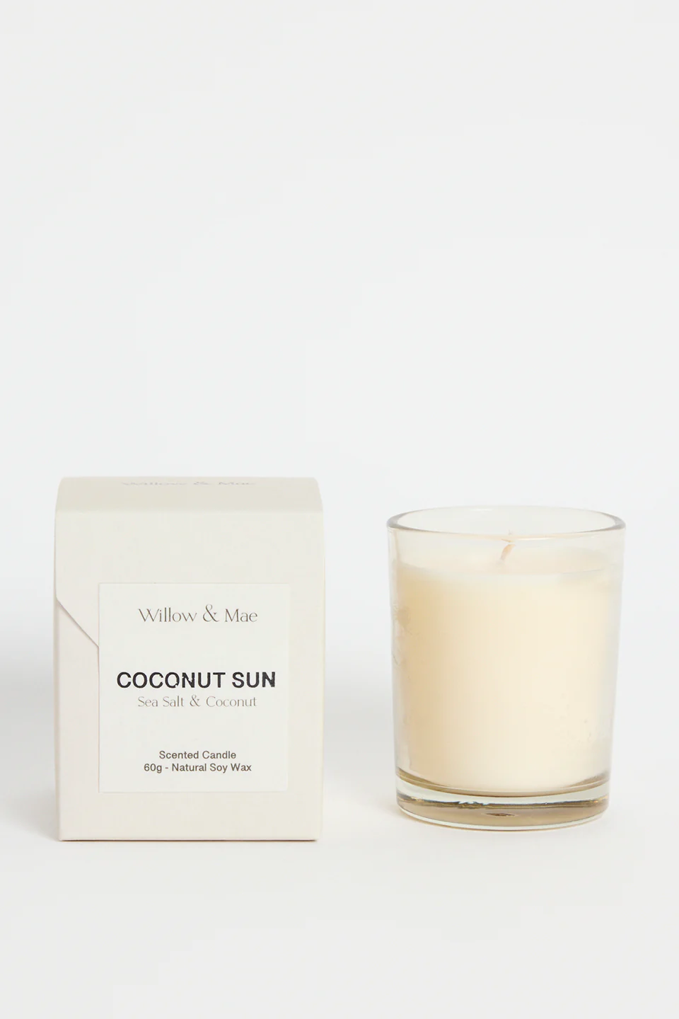 Coconut Sun Sea Salt + Coconut 60g Soy Candle - Image 2