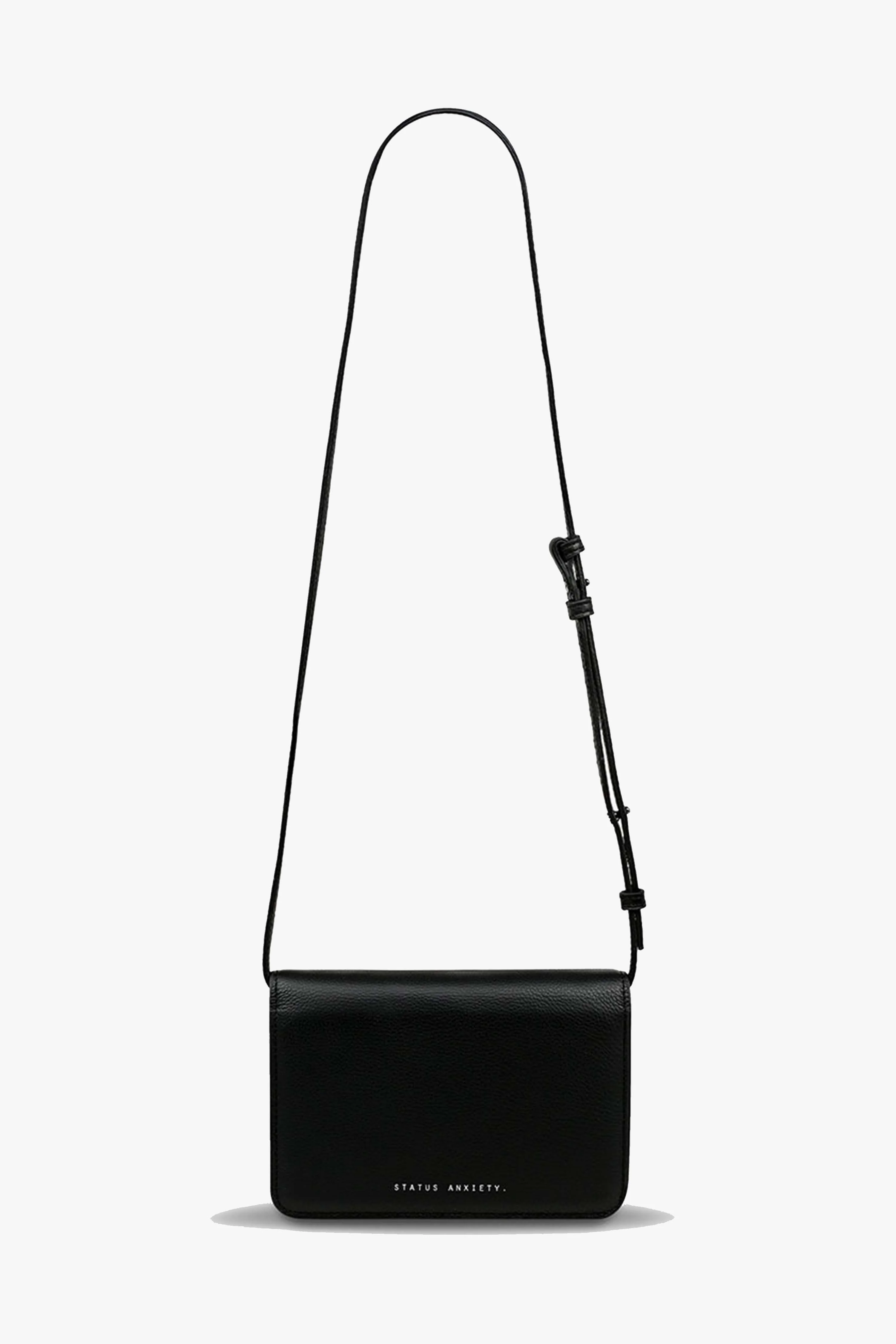 She Burns Black Leather Crossbody Bag - Image 4