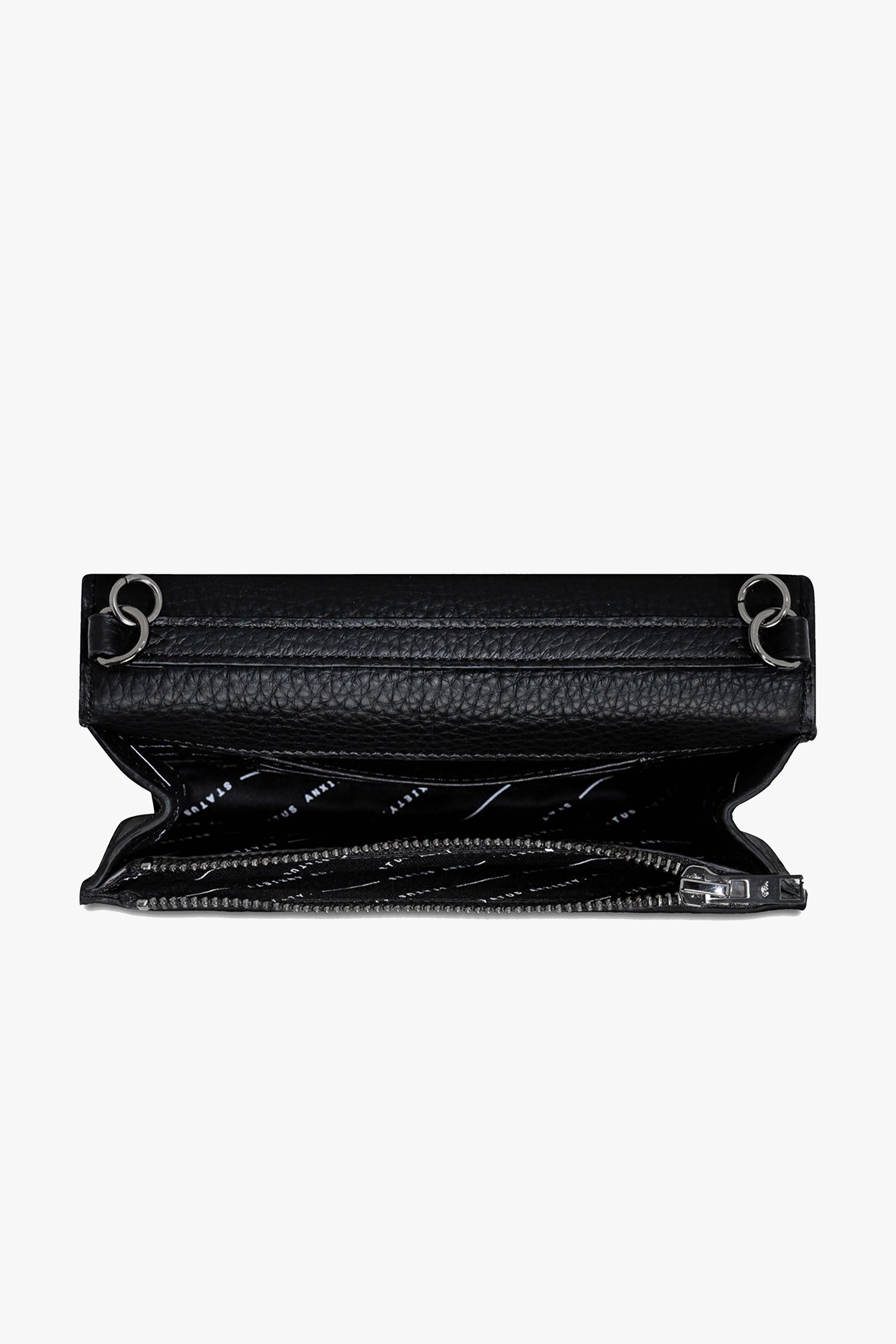 She Burns Black Leather Crossbody Bag - Image 5