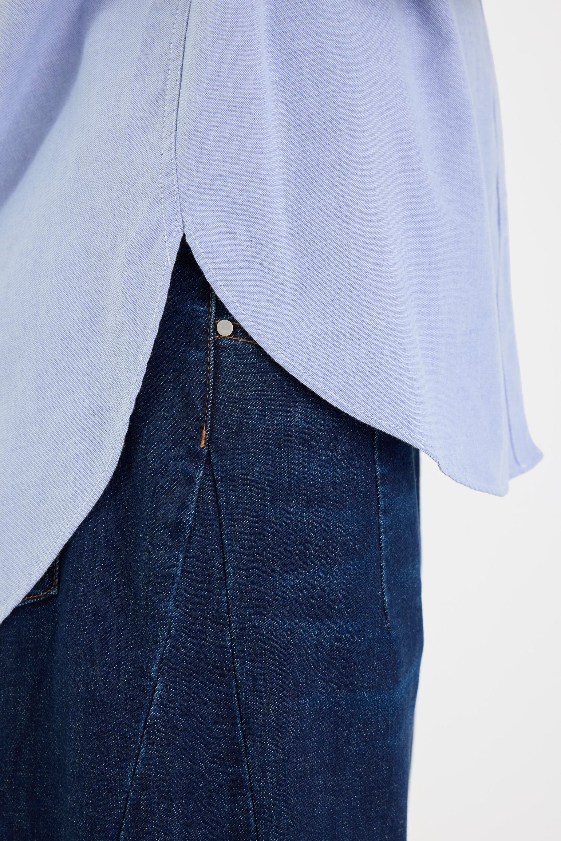 Signature Blue Oxford Oversized Shirt - Image 5