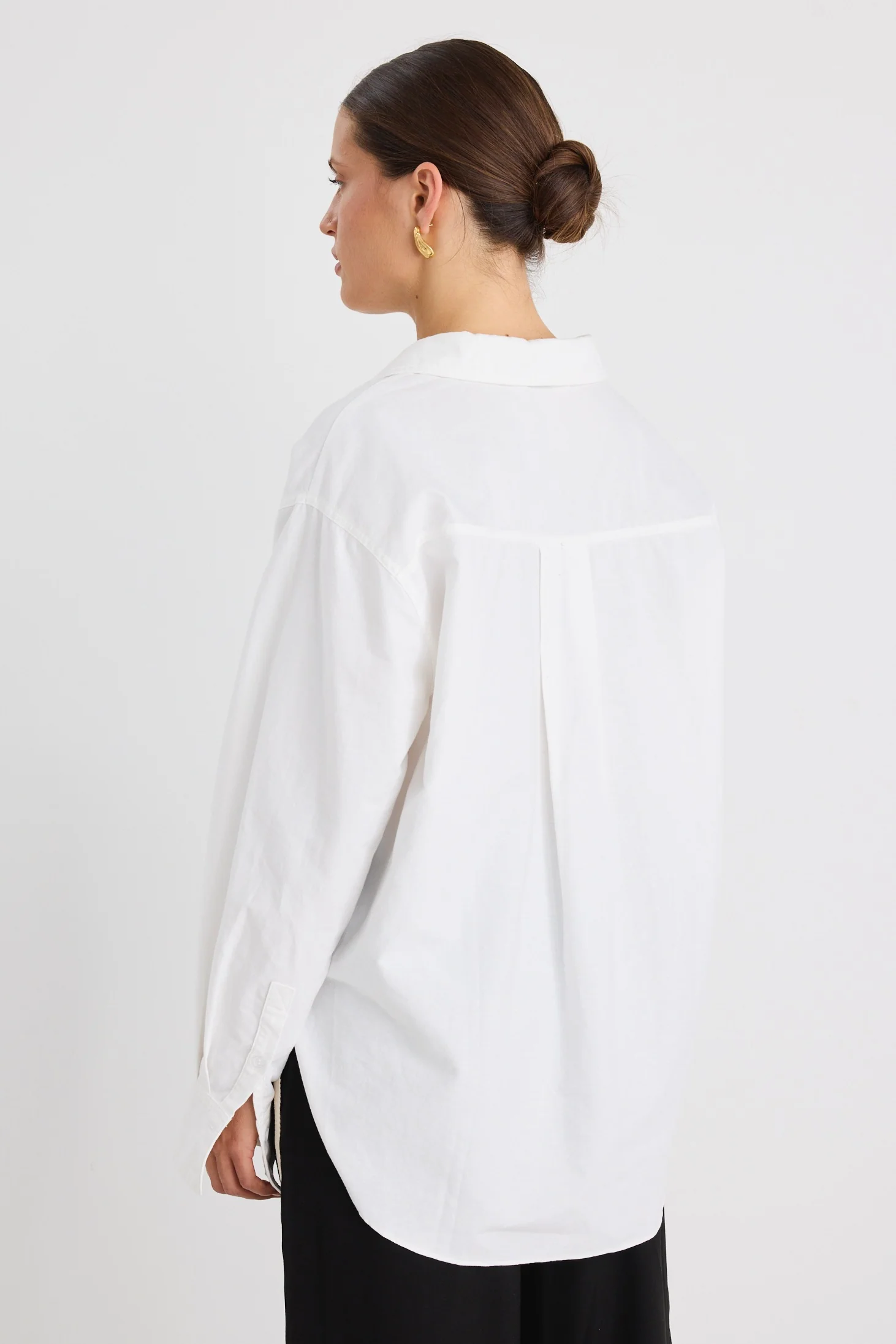 Signature Ivory Oxford Oversized Shirt - Image 8