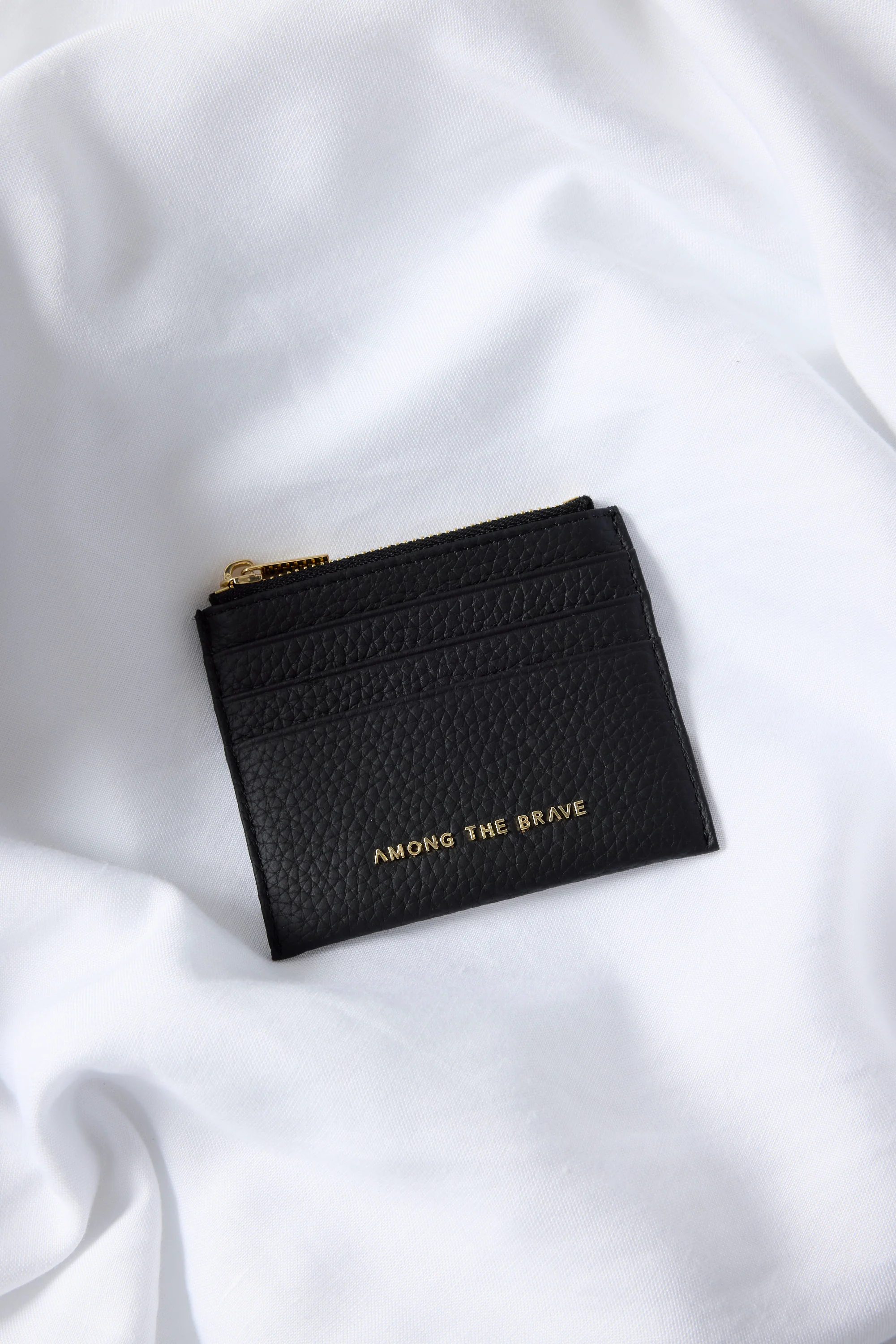 Small Black Leather Card Holder - Image 3