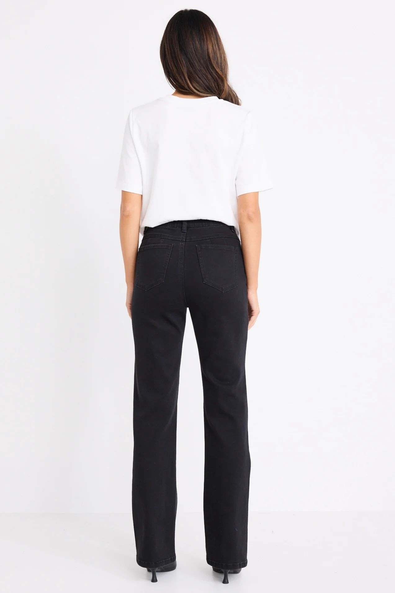 Soho Black Mid Rise Comfort Fit Straight Jean - Image 4