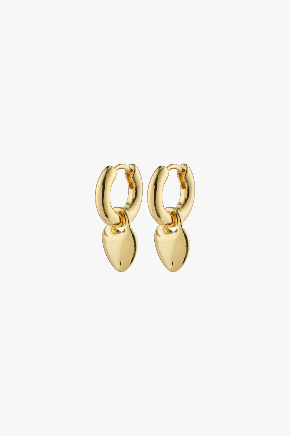 Sophia Gold Heart EOL Hoop Earrings