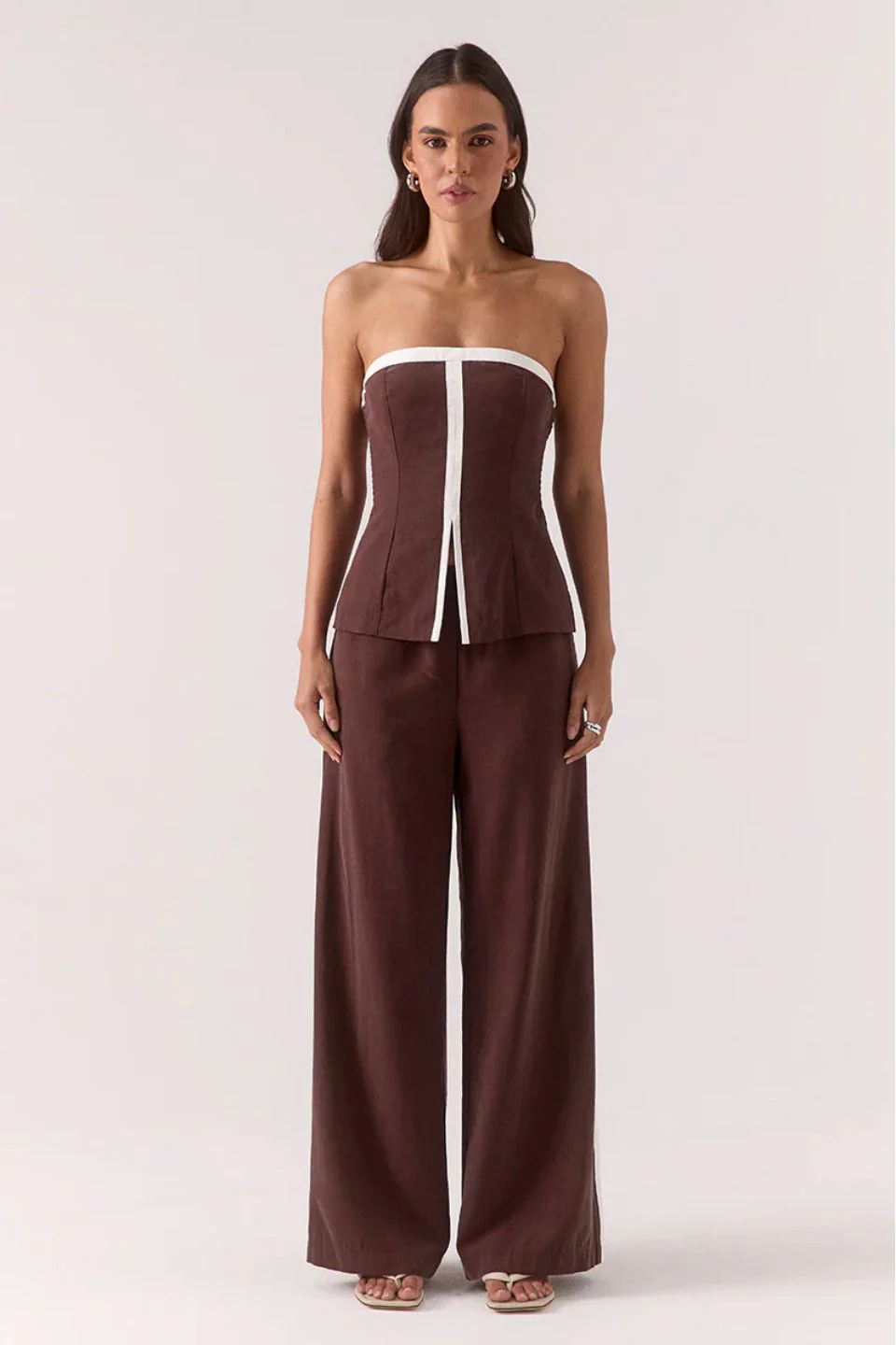 Sora Ganache Contrast Side Stripe Pant - Image 3