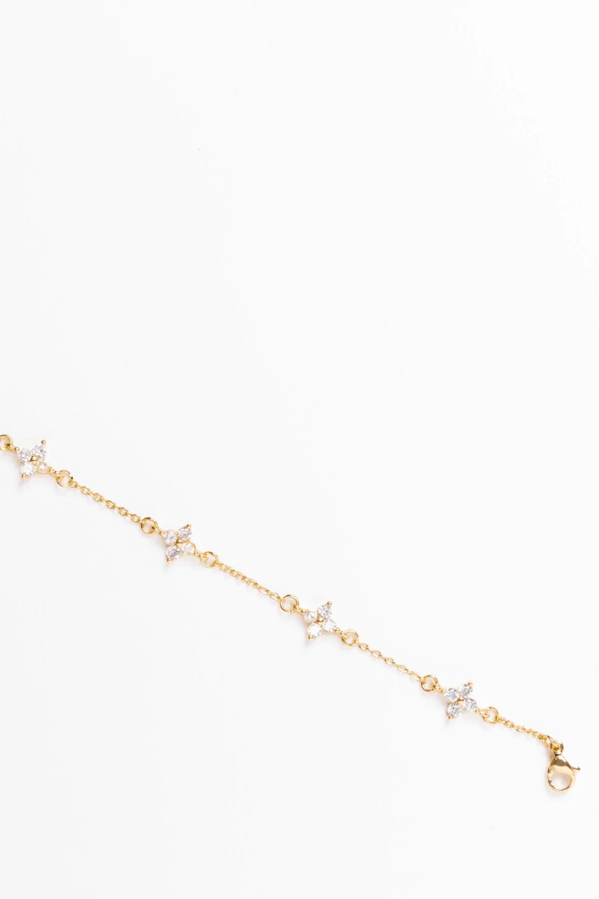 Sparkle Star Charm 14k Gold Plate Plate Bracelet - Image 2