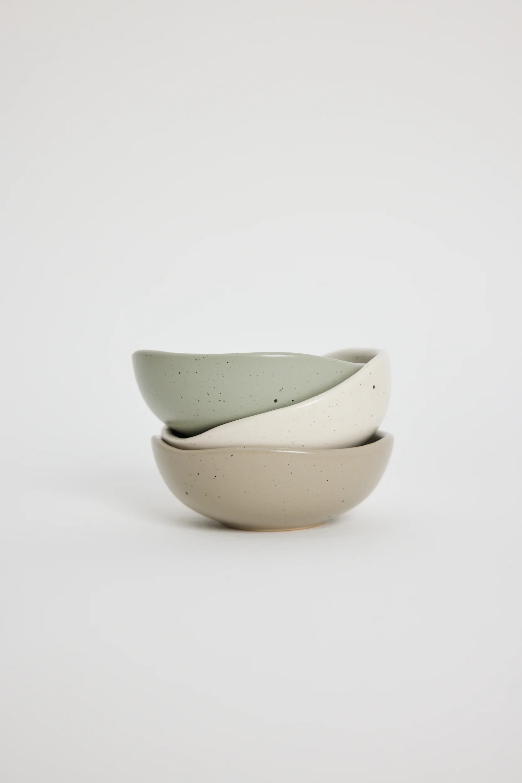 Speckle Sage Set 3 Dipping Bowls - Image 2