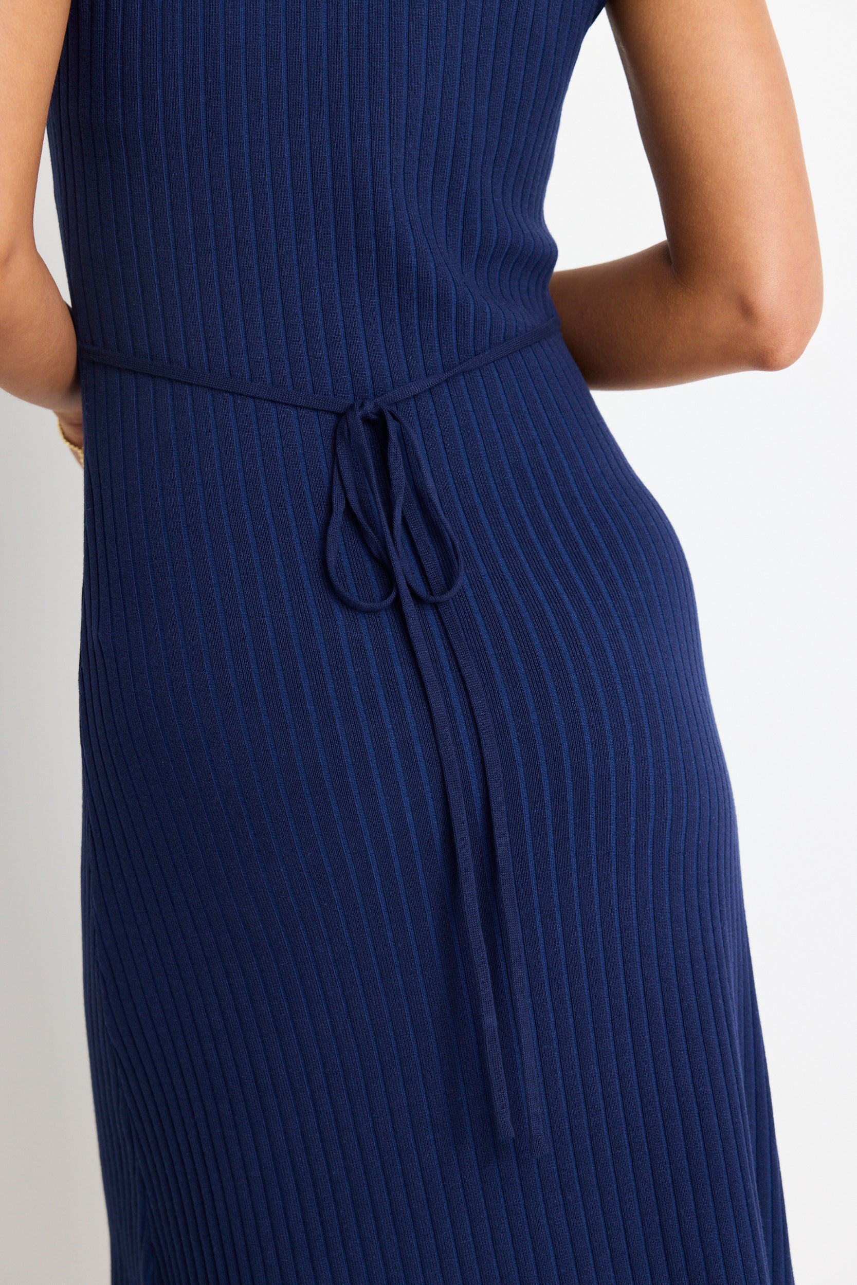 Splendid Ink Rib Knit Funnel Neck Maxi Dress - Image 5