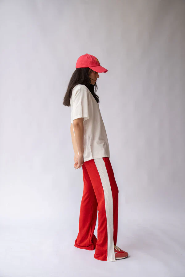 Sportif Cherry Ivory Stripe Track Pant - Image 2