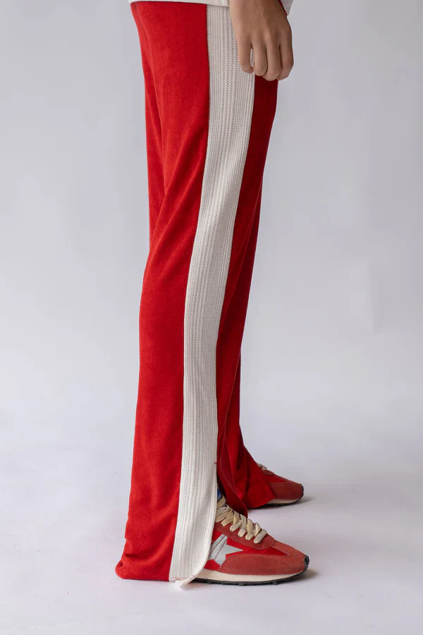 Sportif Cherry Ivory Stripe Track Pant - Image 3