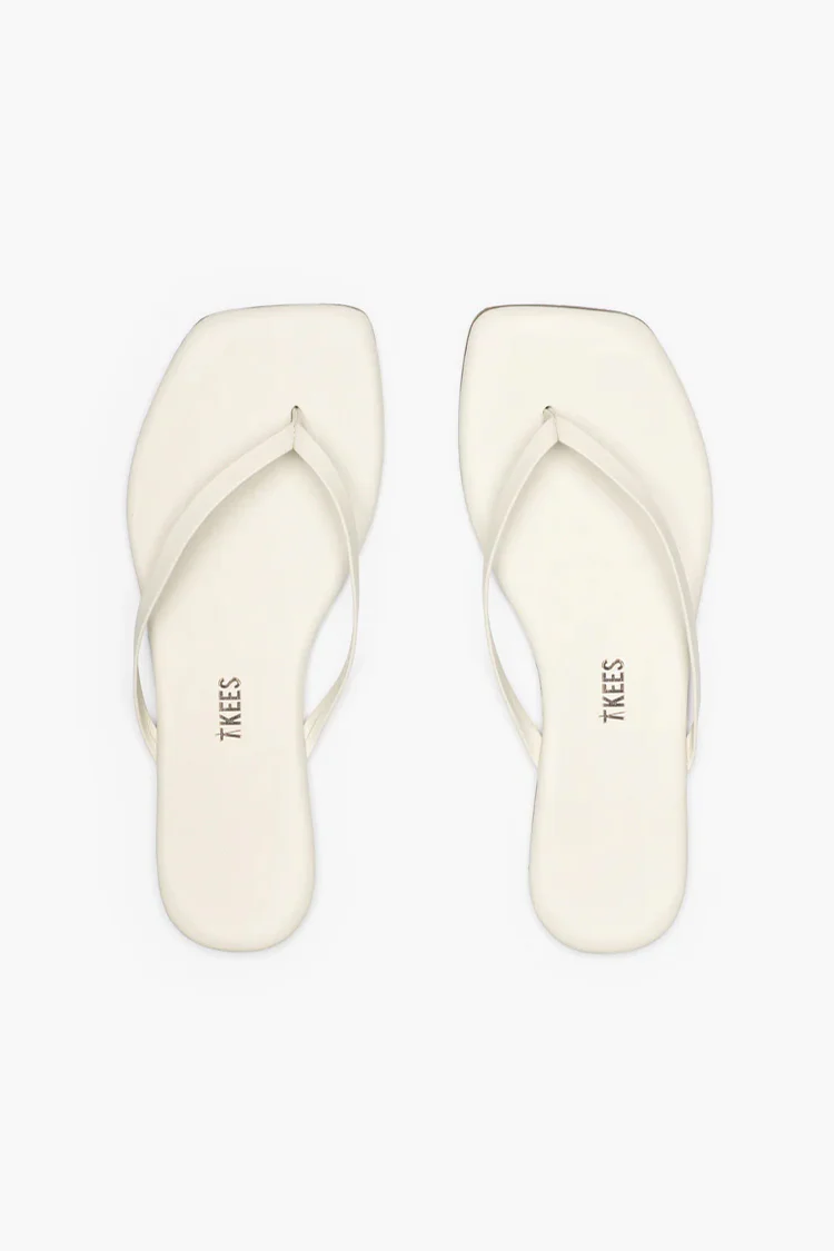 Square Toe Lily Cream Leather Sandal - Image 3
