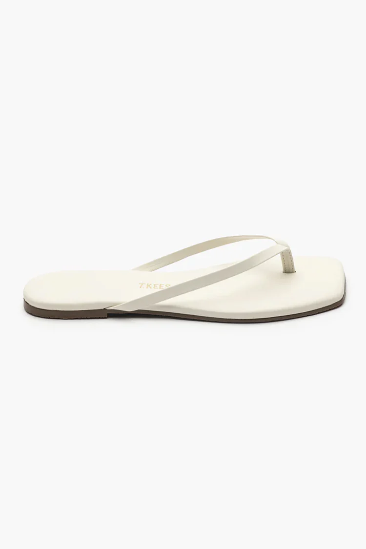 Square Toe Lily Cream Leather Sandal - Image 5