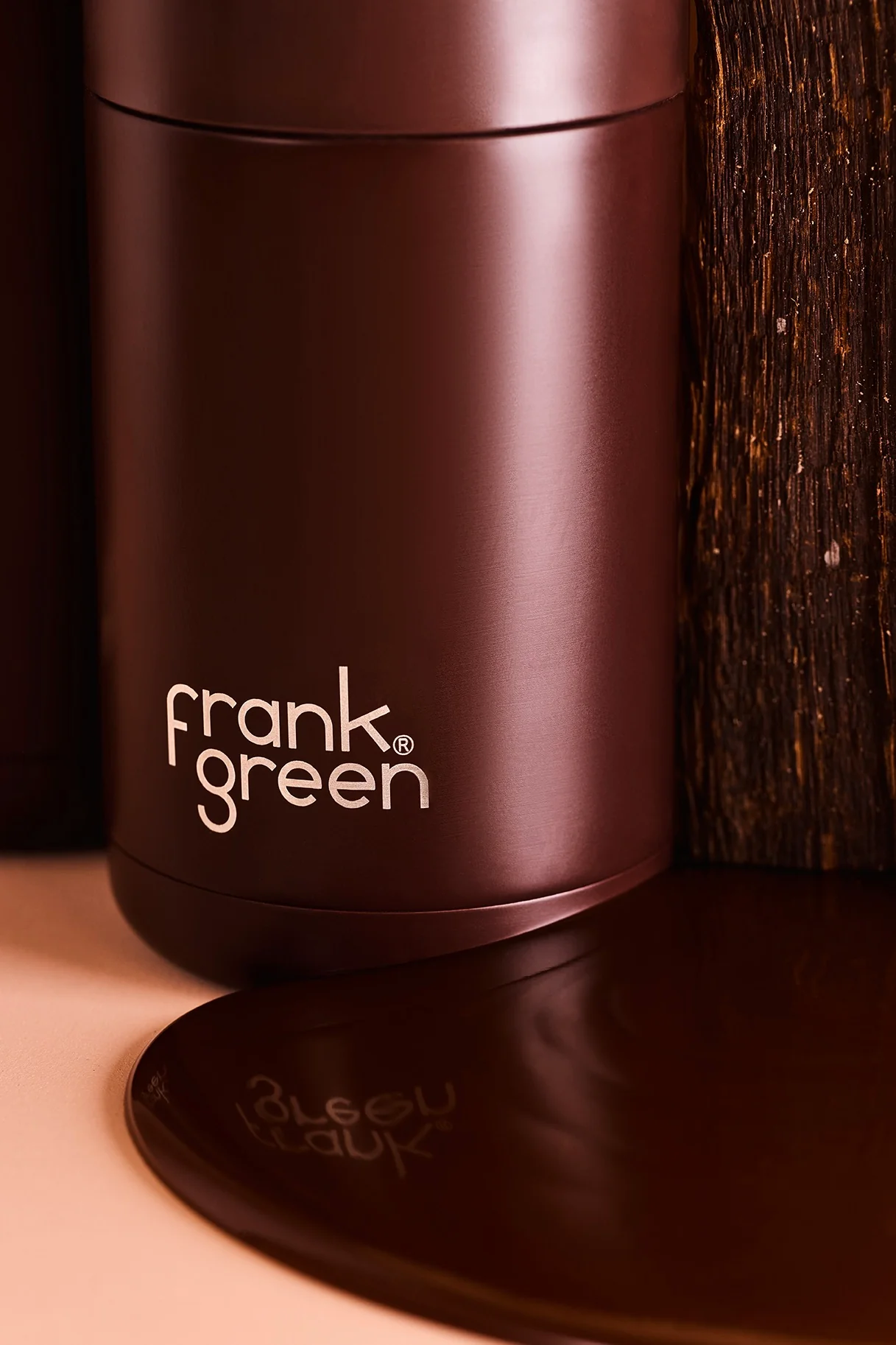 Stainless Steel with Push Button Lid Chocolate 12oz Ceramic Cup - Image 4
