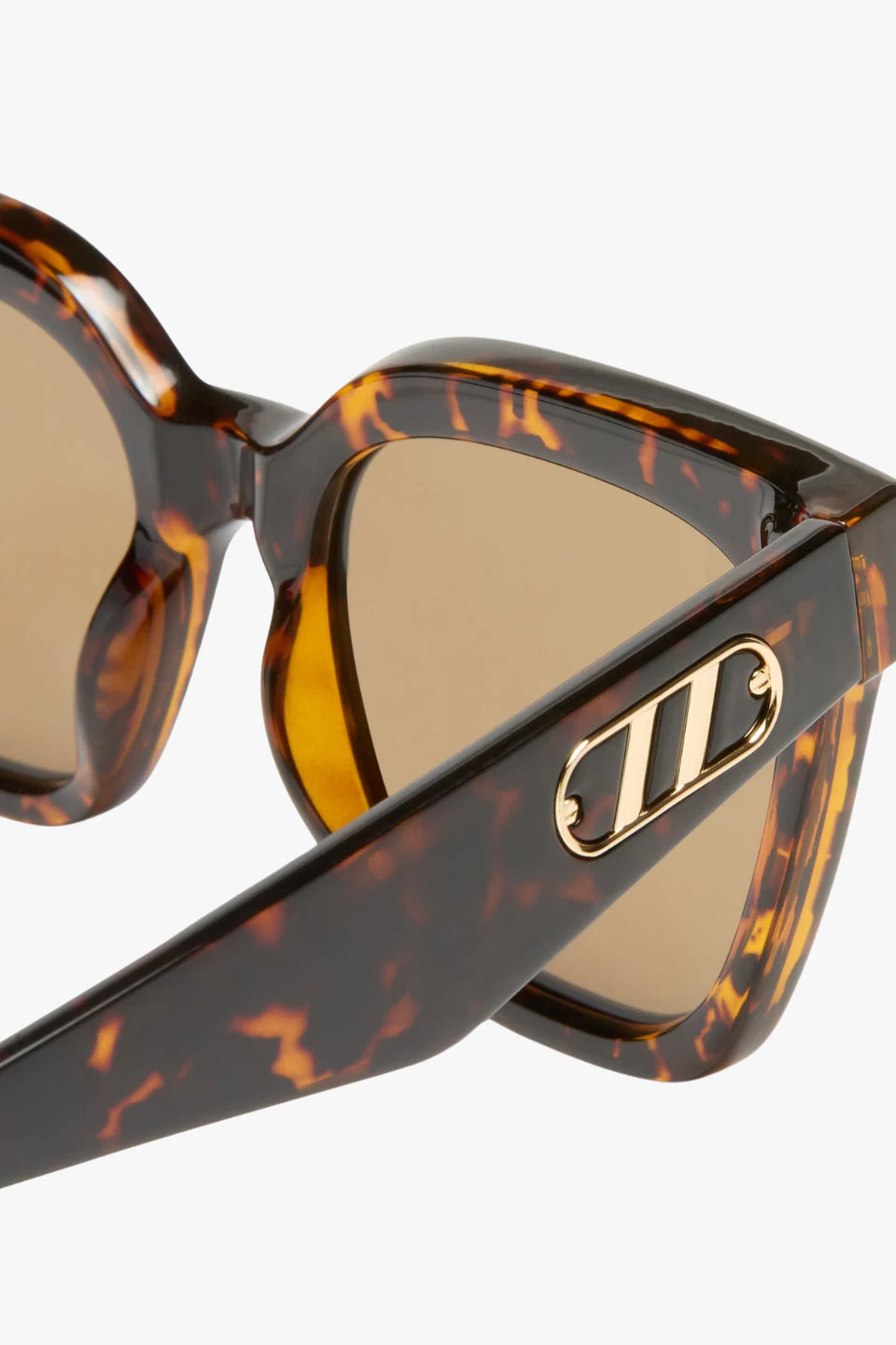 Star Glow Dark Tort Brown Large Mono Lens Sunglasses - Image 2