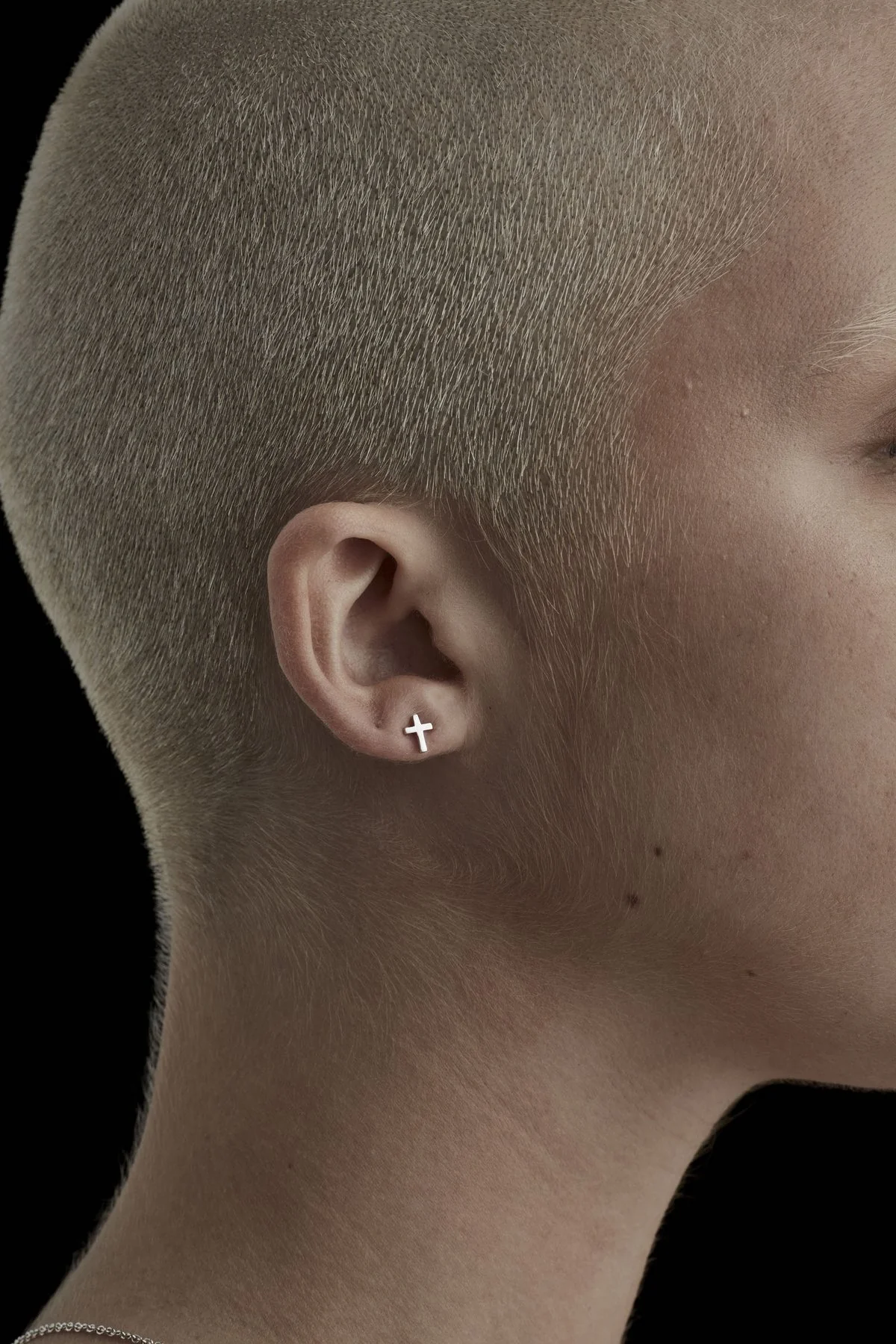 Tiny Stolen Cross Earrings EOL - Image 2