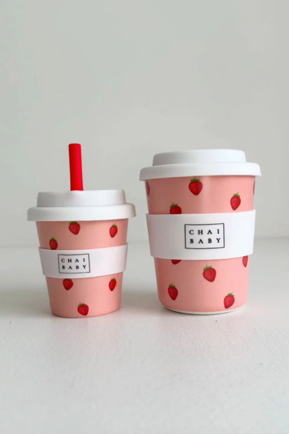 Strawberry + Cream Babyccino + Fluffy Cup - Image 2