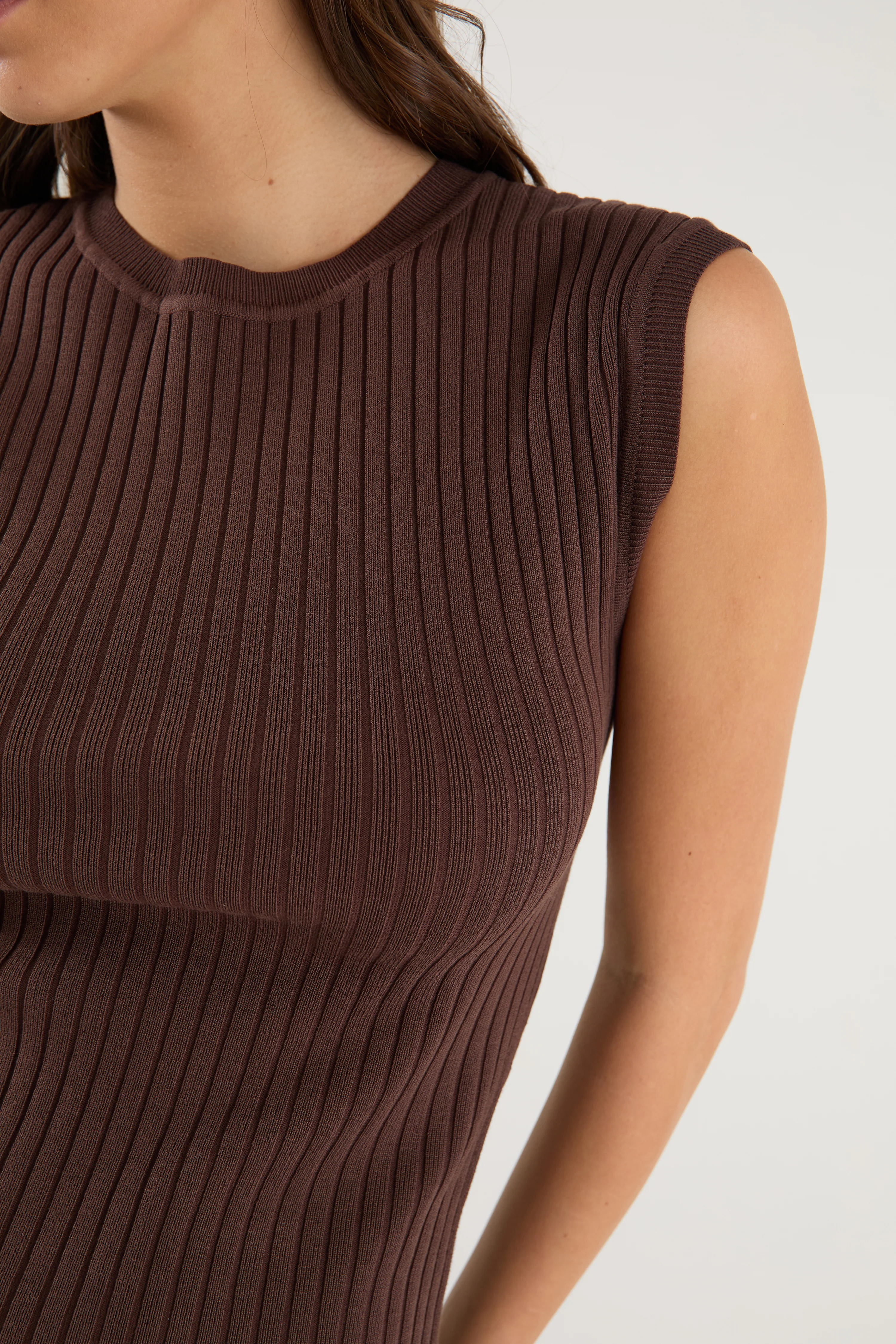 Subject Chocolate Rib Knit Tank - Image 3