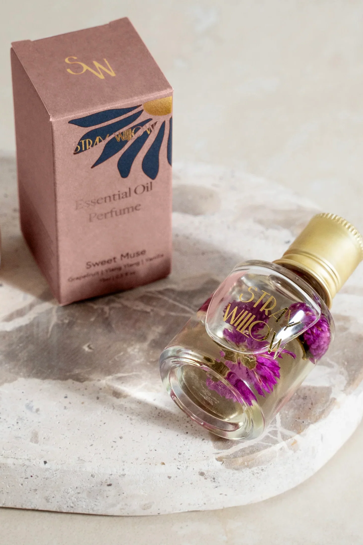 Sweet Muse 15ml Pink Roll On Essential Oil Perfume - Image 2