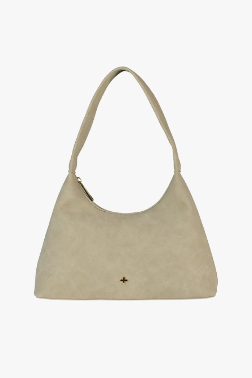 Sweetie Beige Faux Suede Shoulder Bag - Image 2