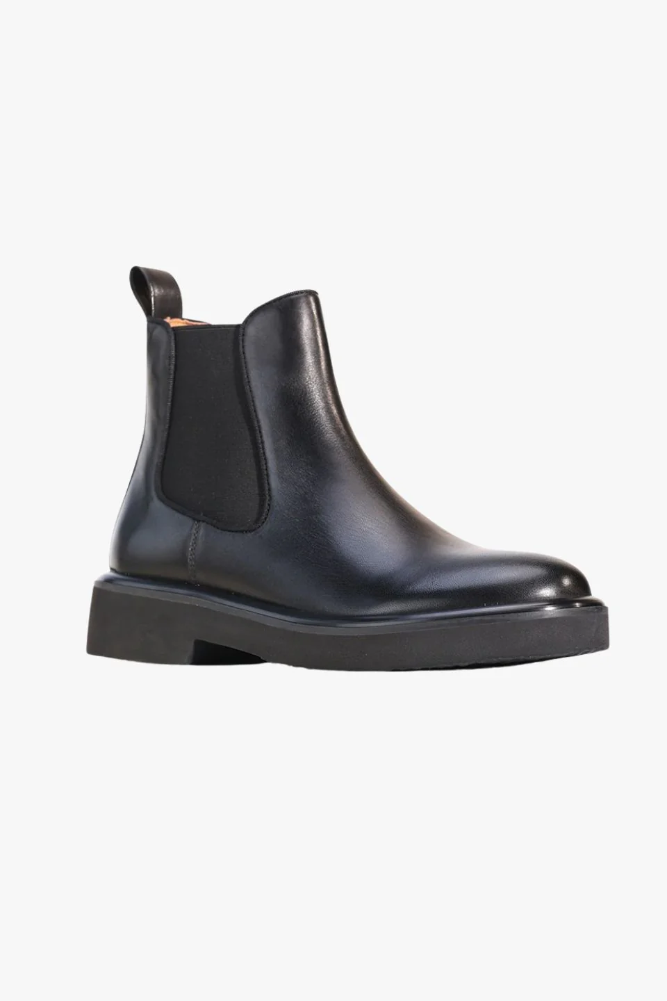 Thea Black Chelsea Elastic Ankle Boot - Image 2