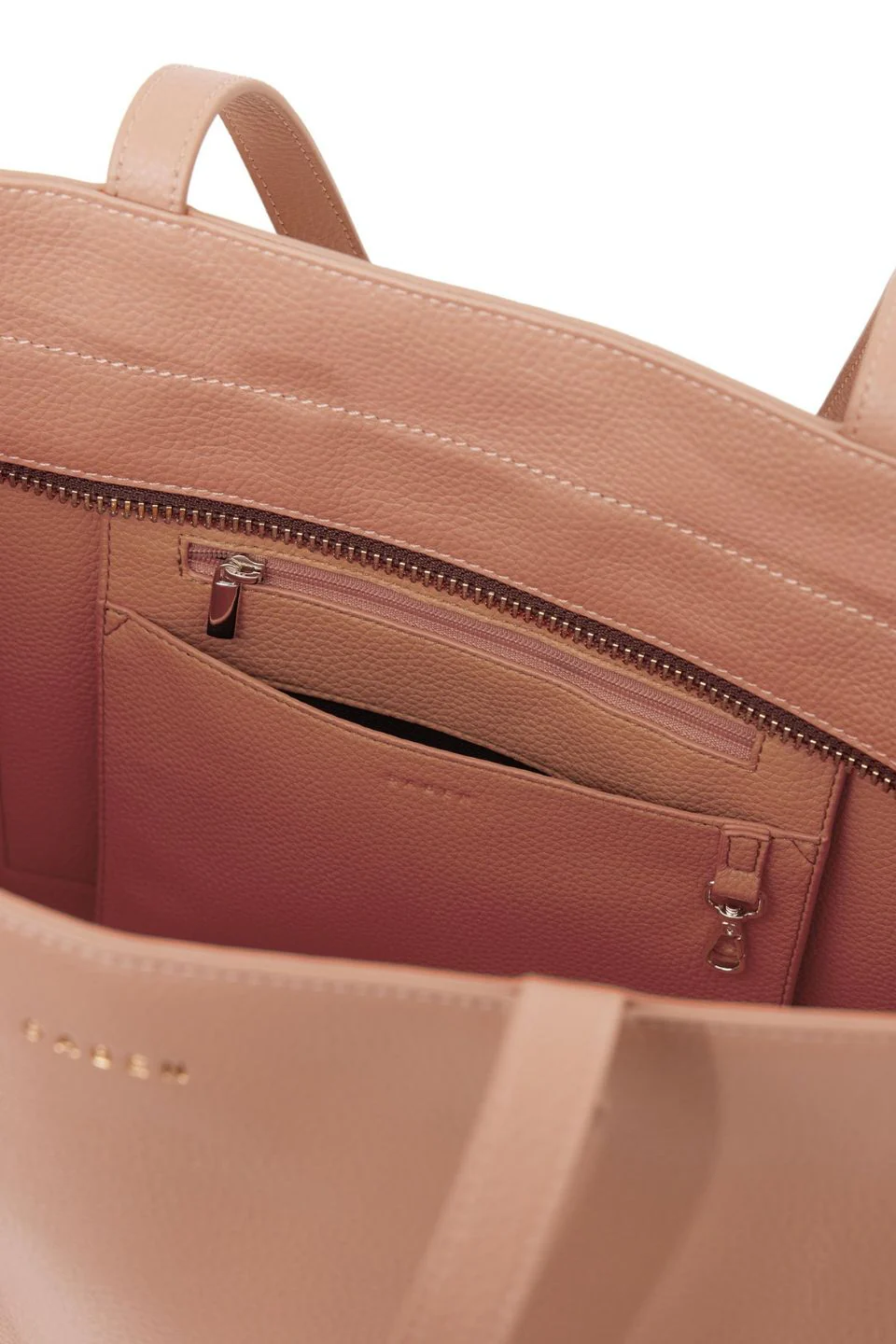 Tilbury Taupe Leather Shoulder Bag - Image 6