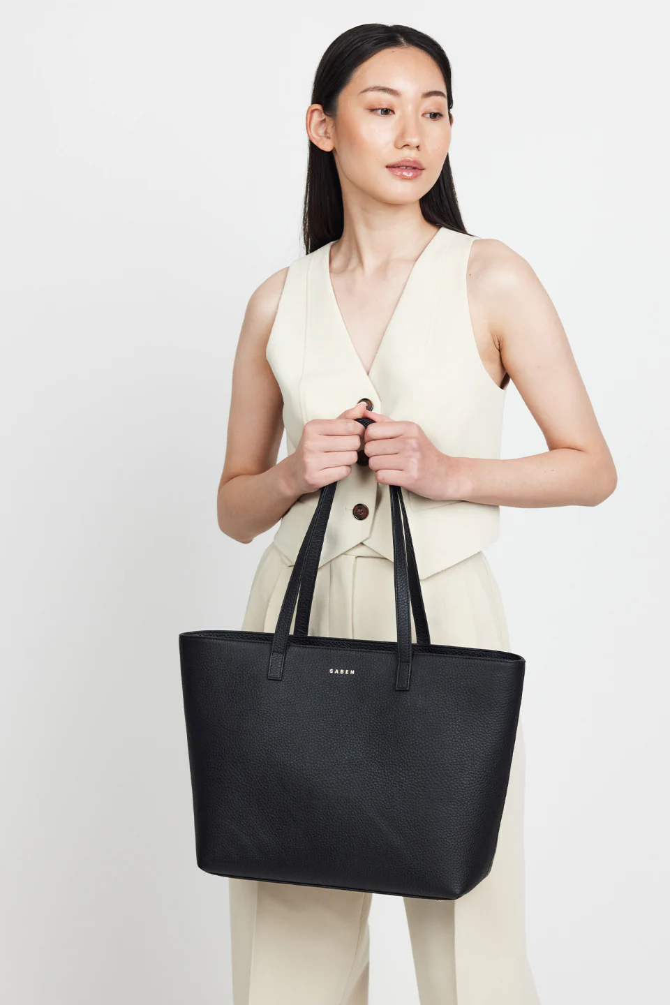 Tilbury Black + Midnight Blue Leather Shoulder Bag - Image 5