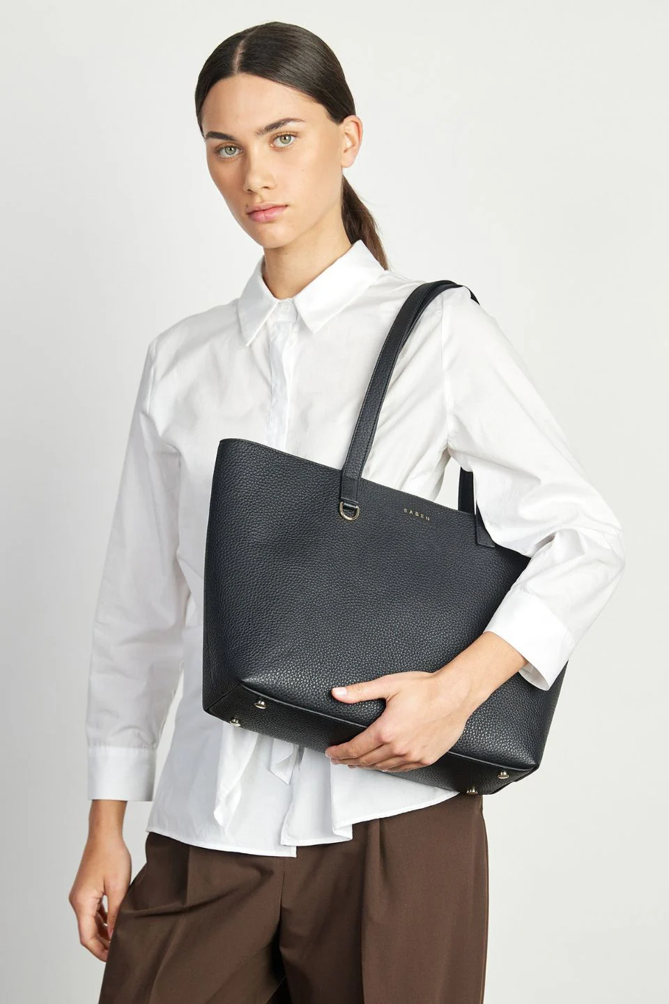 Tilbury Black + Bronze Foil Shoulder Bag - Image 4