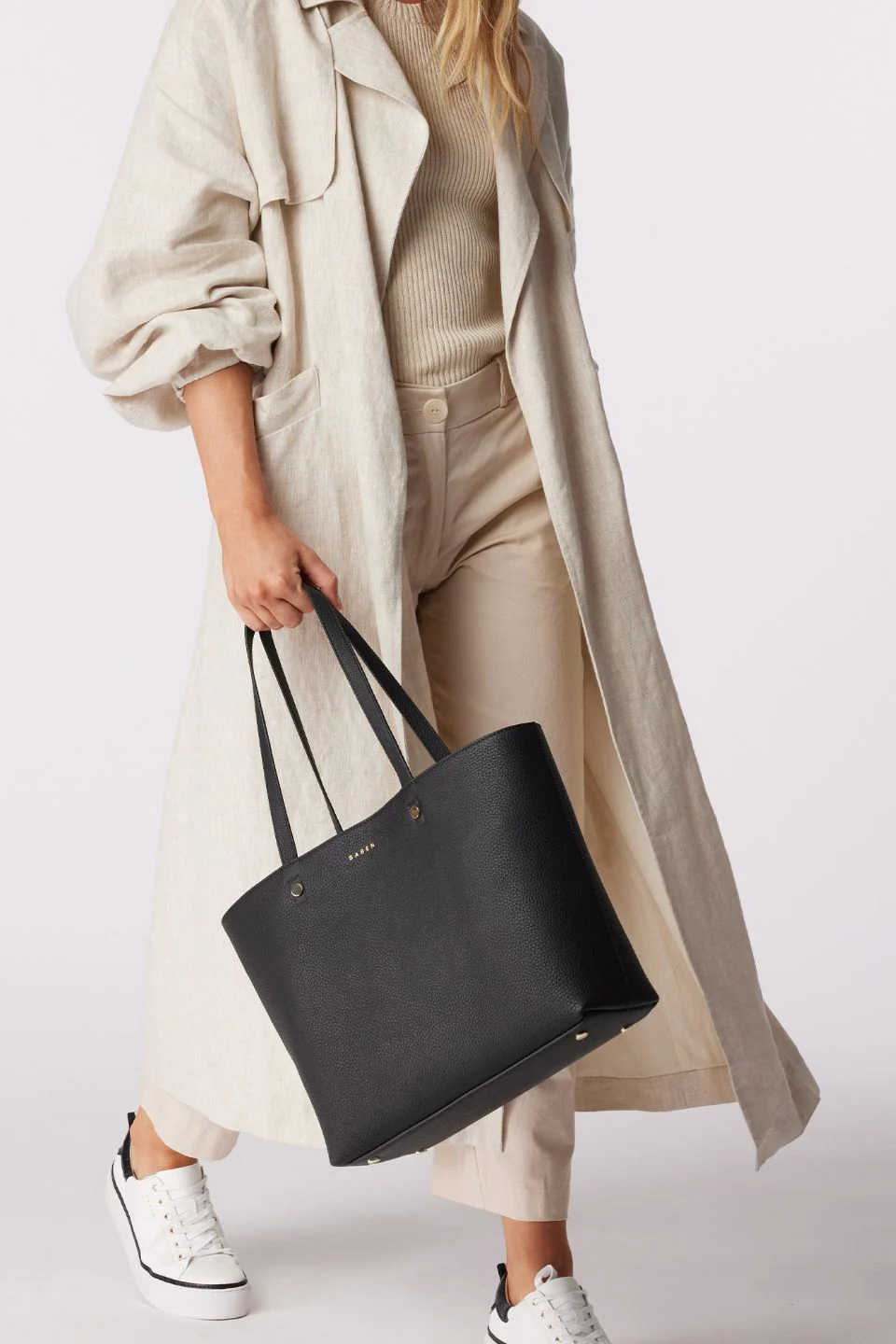 Tilbury Leather Shoulder Bag Black + Prussian - Image 6