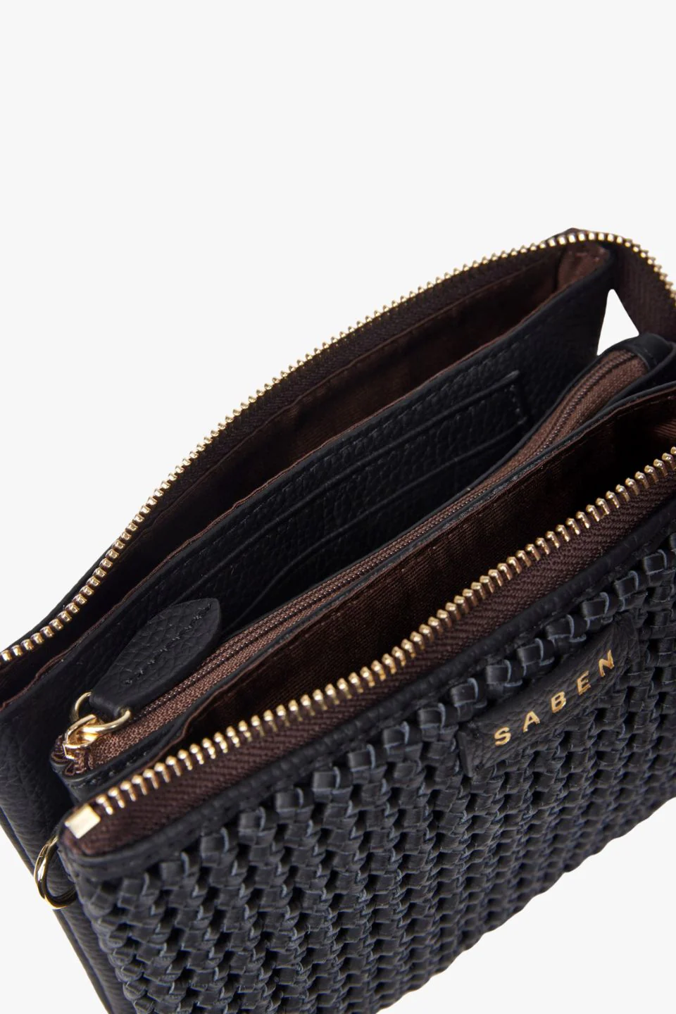 Tilly Black Fine Braid Crossbody Bag - Image 5