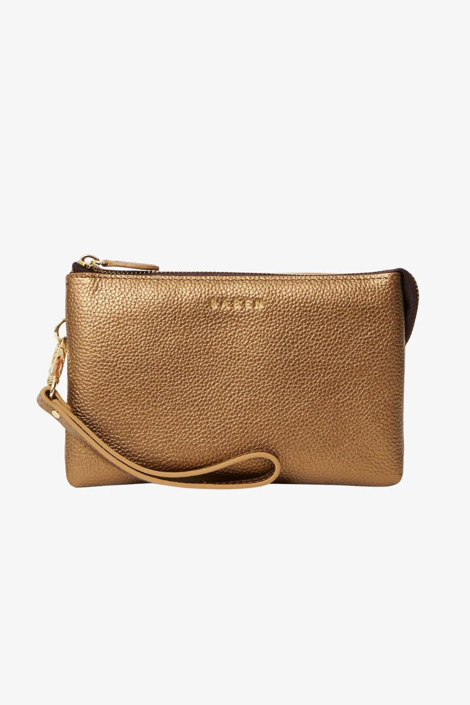 Tilly Brushed Bronze Leather Crossbody Bag - Image 5