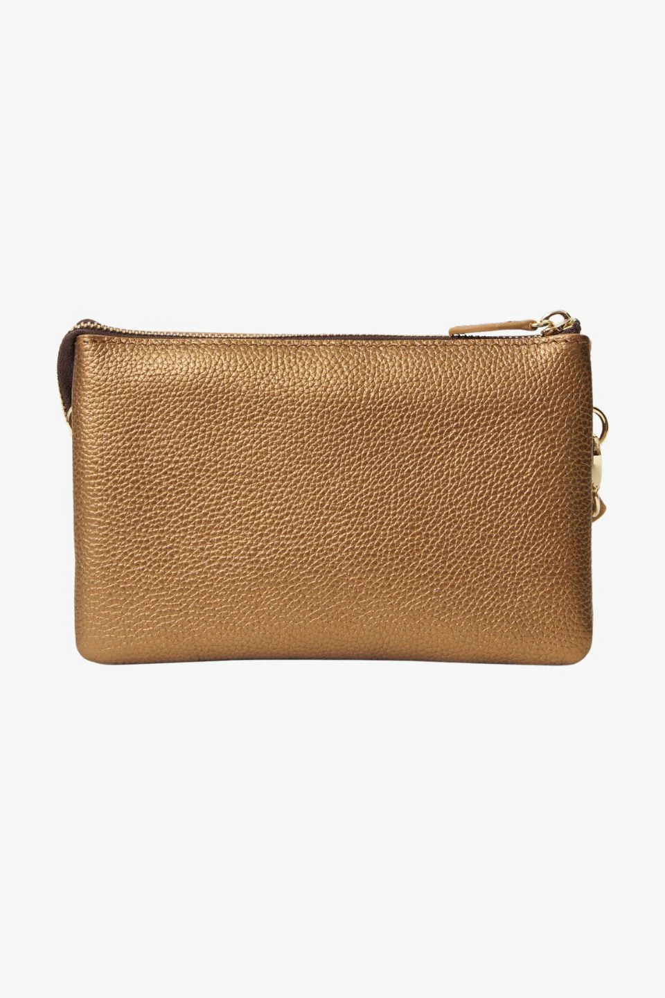 Tilly Brushed Bronze Leather Crossbody Bag - Image 7