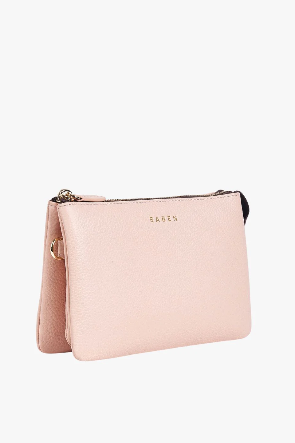 Tilly Blush Leather Crossbody Clutch - Image 4