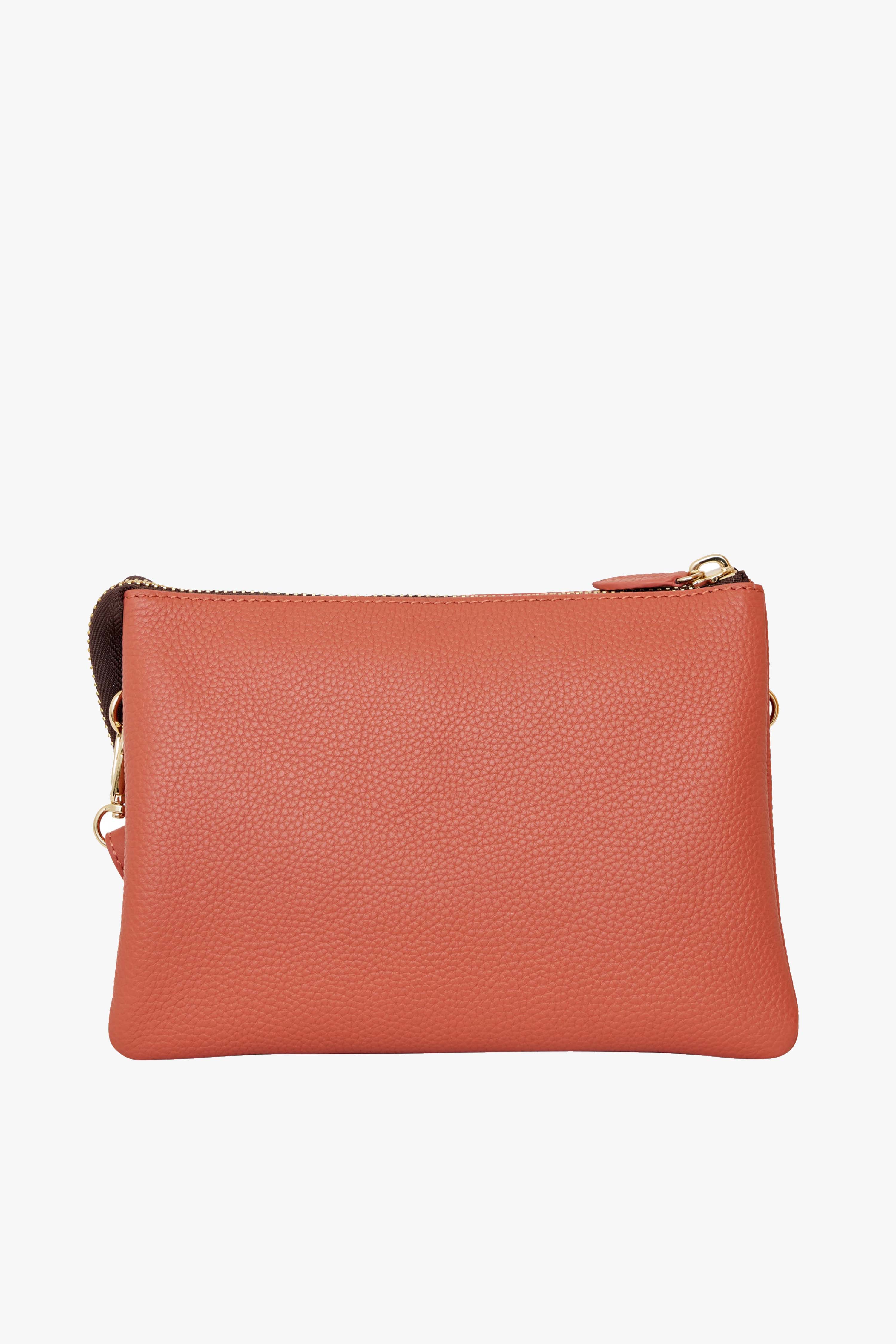 Tilly's Big Sis Crossbody Terracotta Leather Large Clutch - Image 4