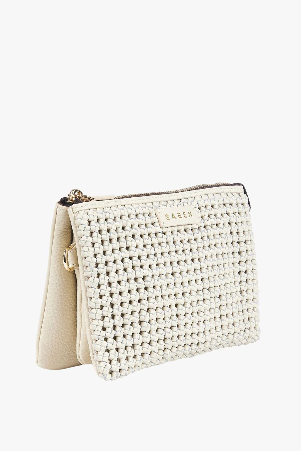 Tilly Sand Fine Braid Crossbody Bag - Image 3