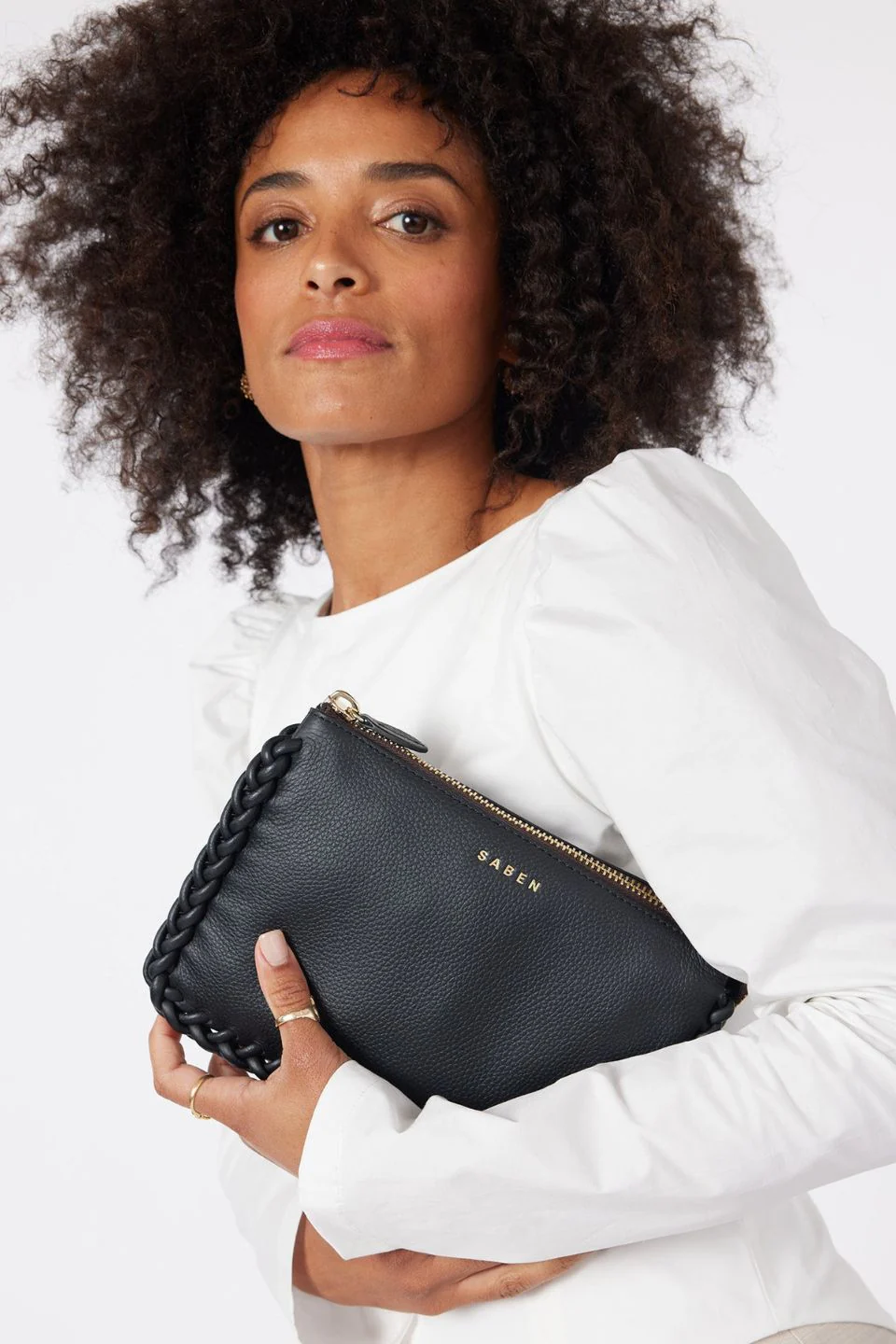 Tilly's Big Sis Black Plait Edge Crossbody Bag - Image 2