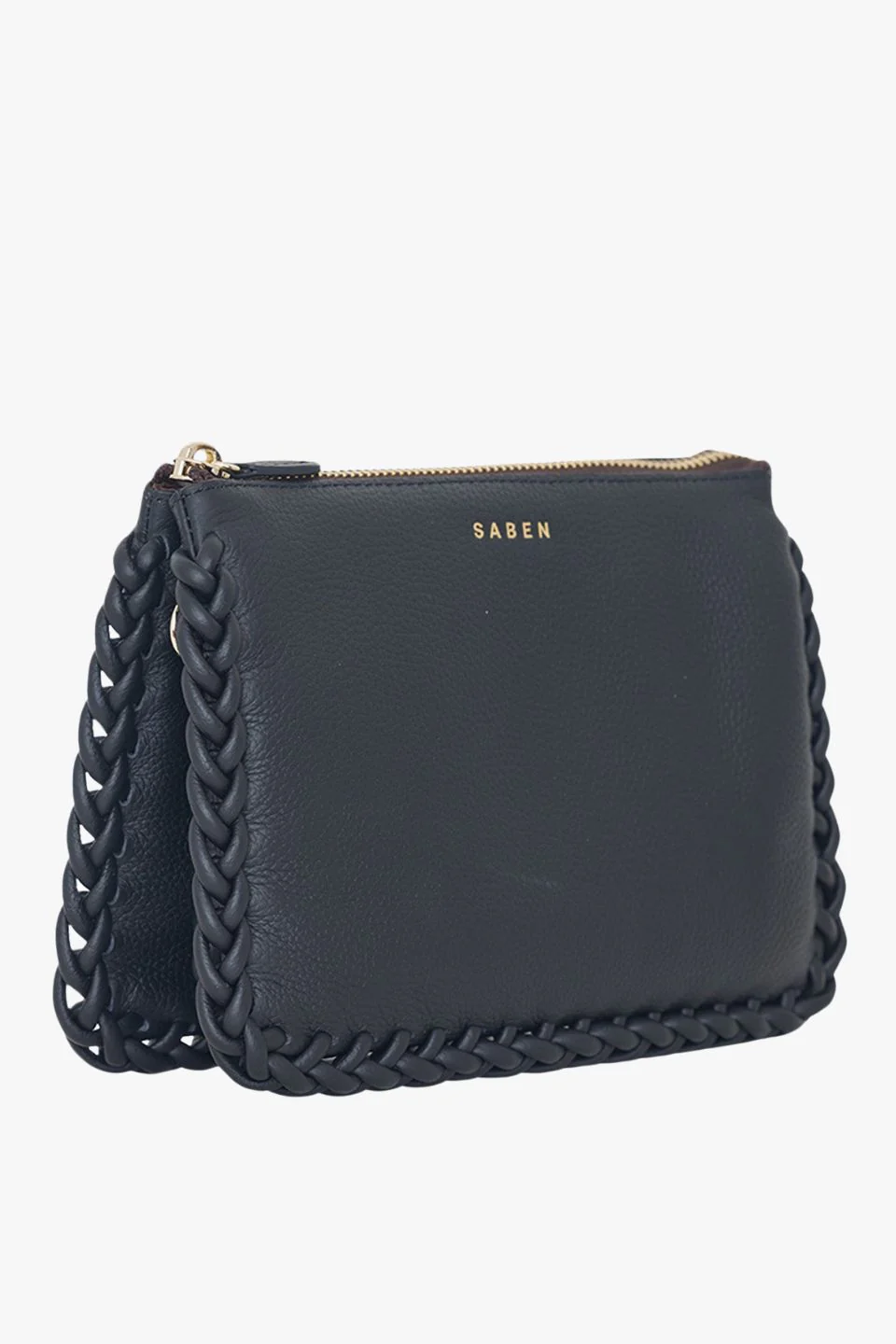 Tilly's Big Sis Black Plait Edge Crossbody Bag - Image 4