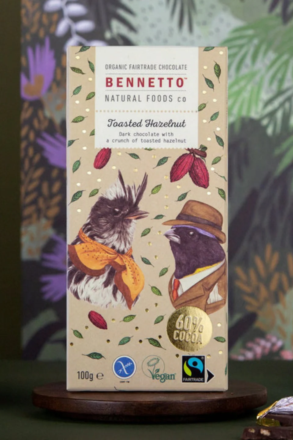 Toasted Hazelnut 80g Stone Fairtrade Chocolate - Image 3