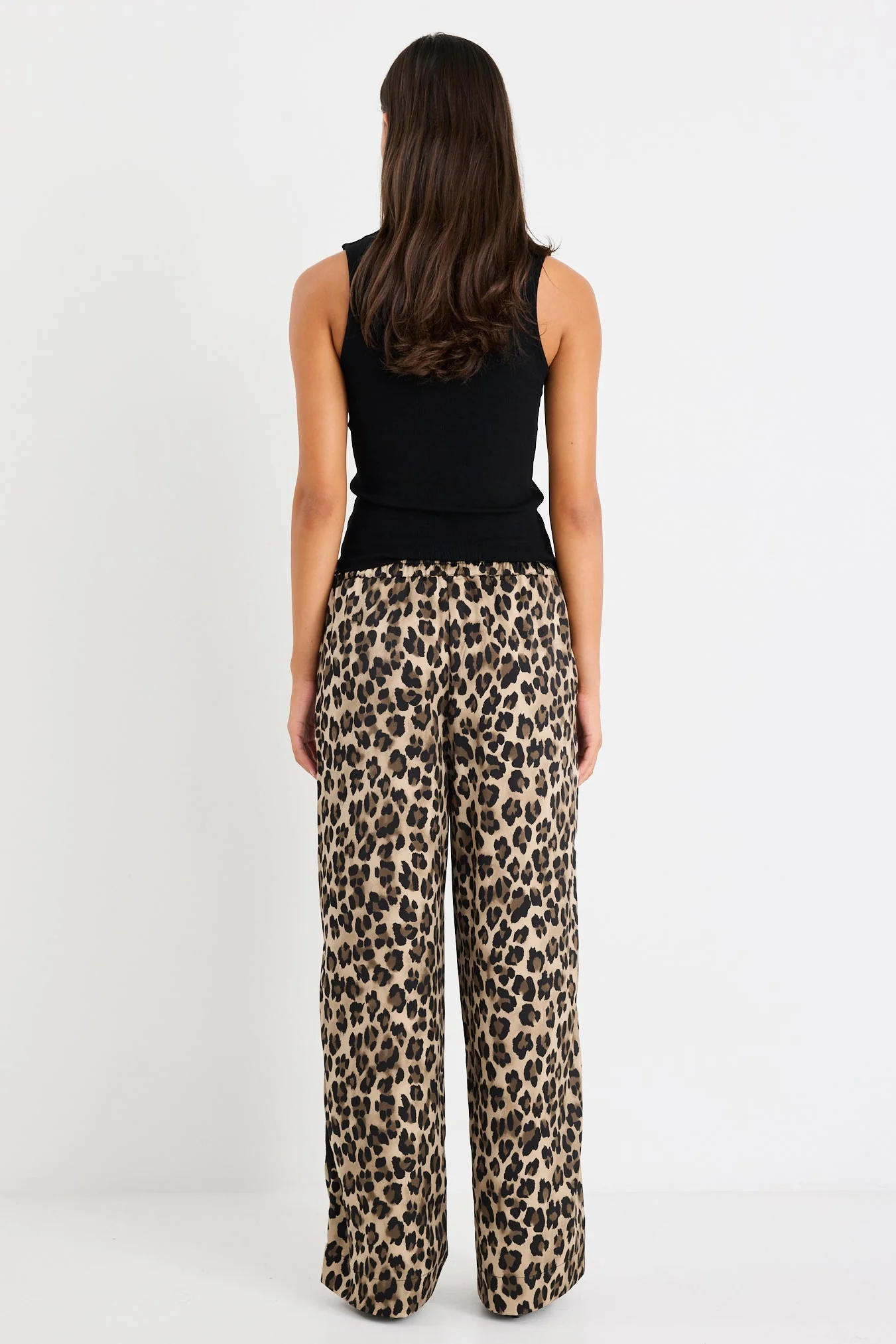 Townie Animal Satin Tape Side Elastic Waist Pants - Image 7