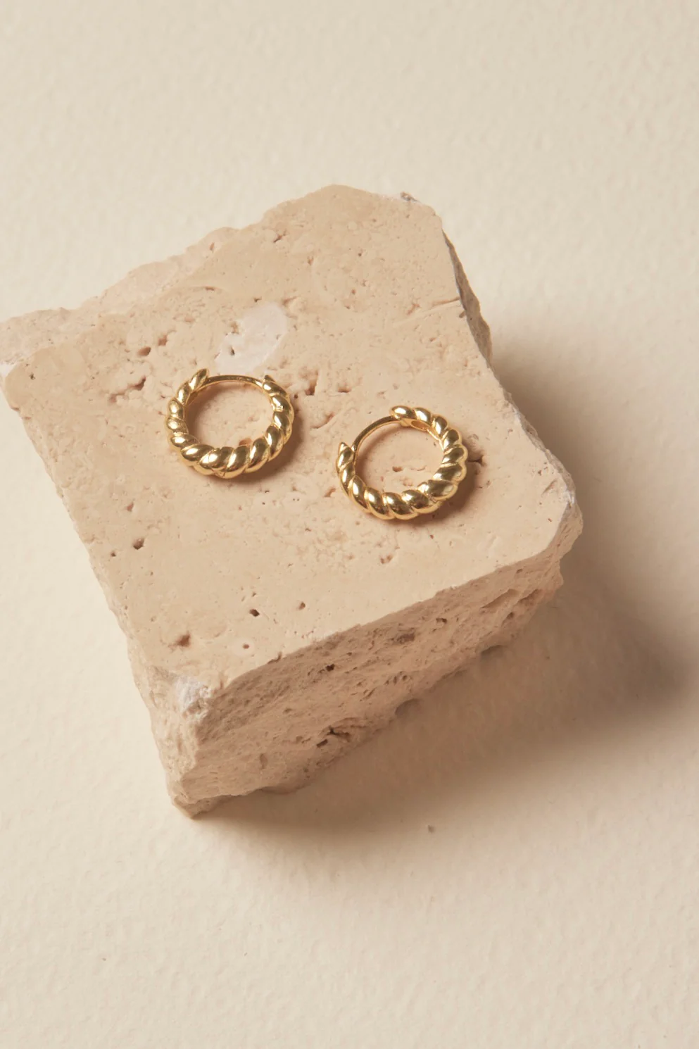 Twirl Hoop EOL Gold Earrings
