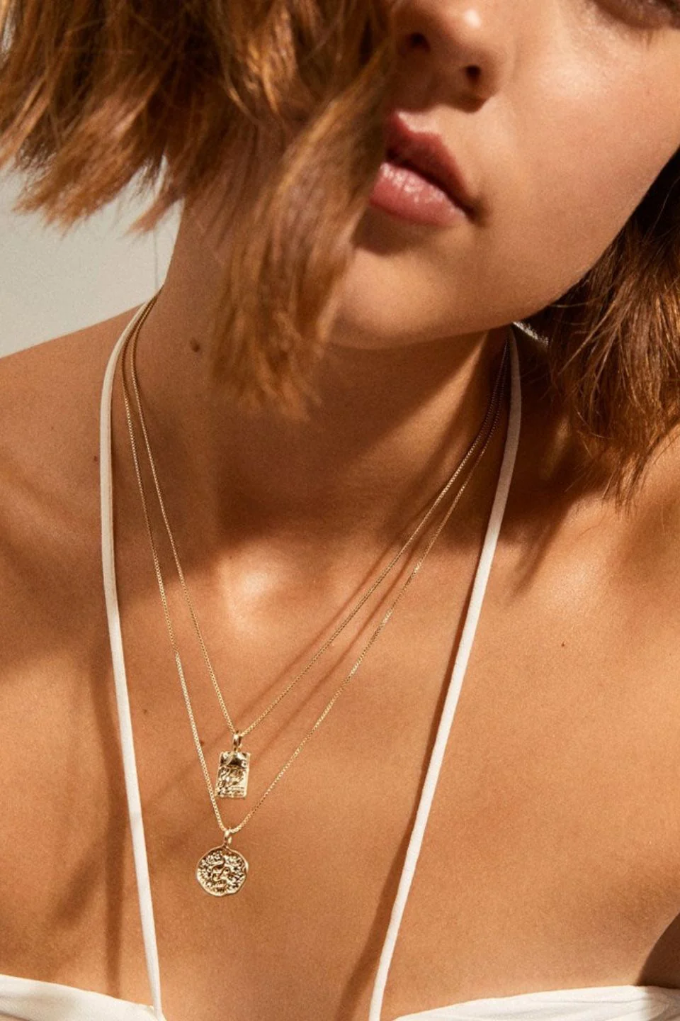 Valkyria Gold Plated Pi Double Chain EOL Necklace